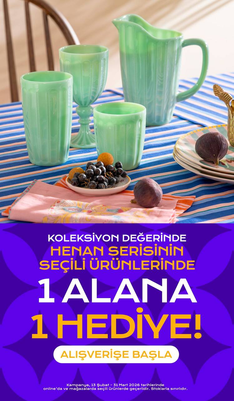 Henan Serisinin Seçili Ürünlerinde 1 Alana 1 Hediye!