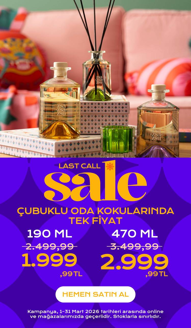 Çubuklu Oda Kokularında Tek Fiyat!