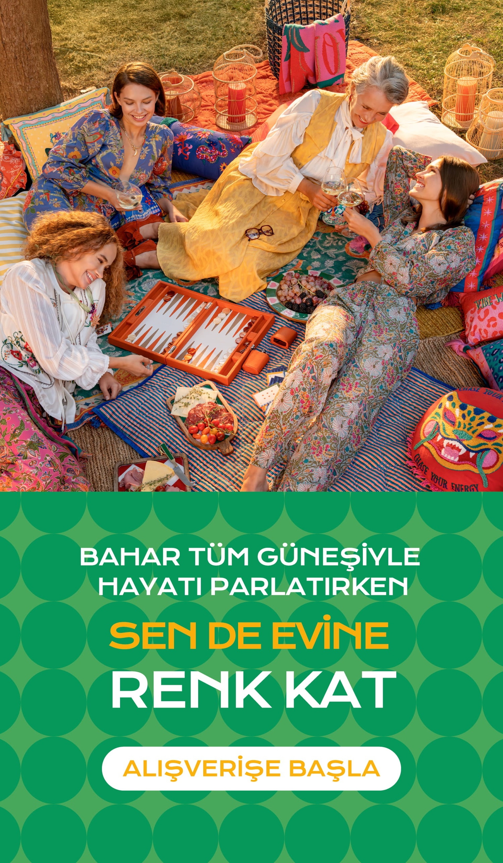 Bahar Tüm Güneşiyle Hayatı Parlatırken Sen de Evine Renk Kat!