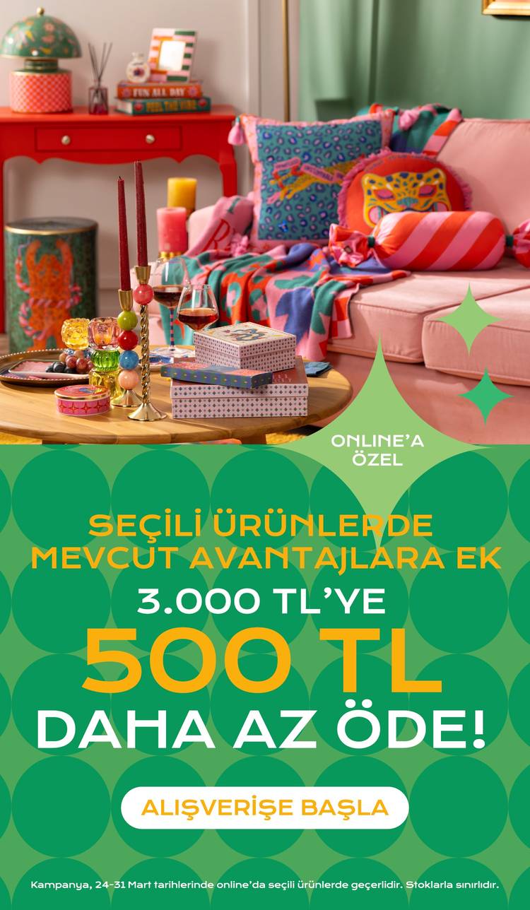 Seçili Ürünlerde 3000 TL'ye 500 TL Daha Az Öde!