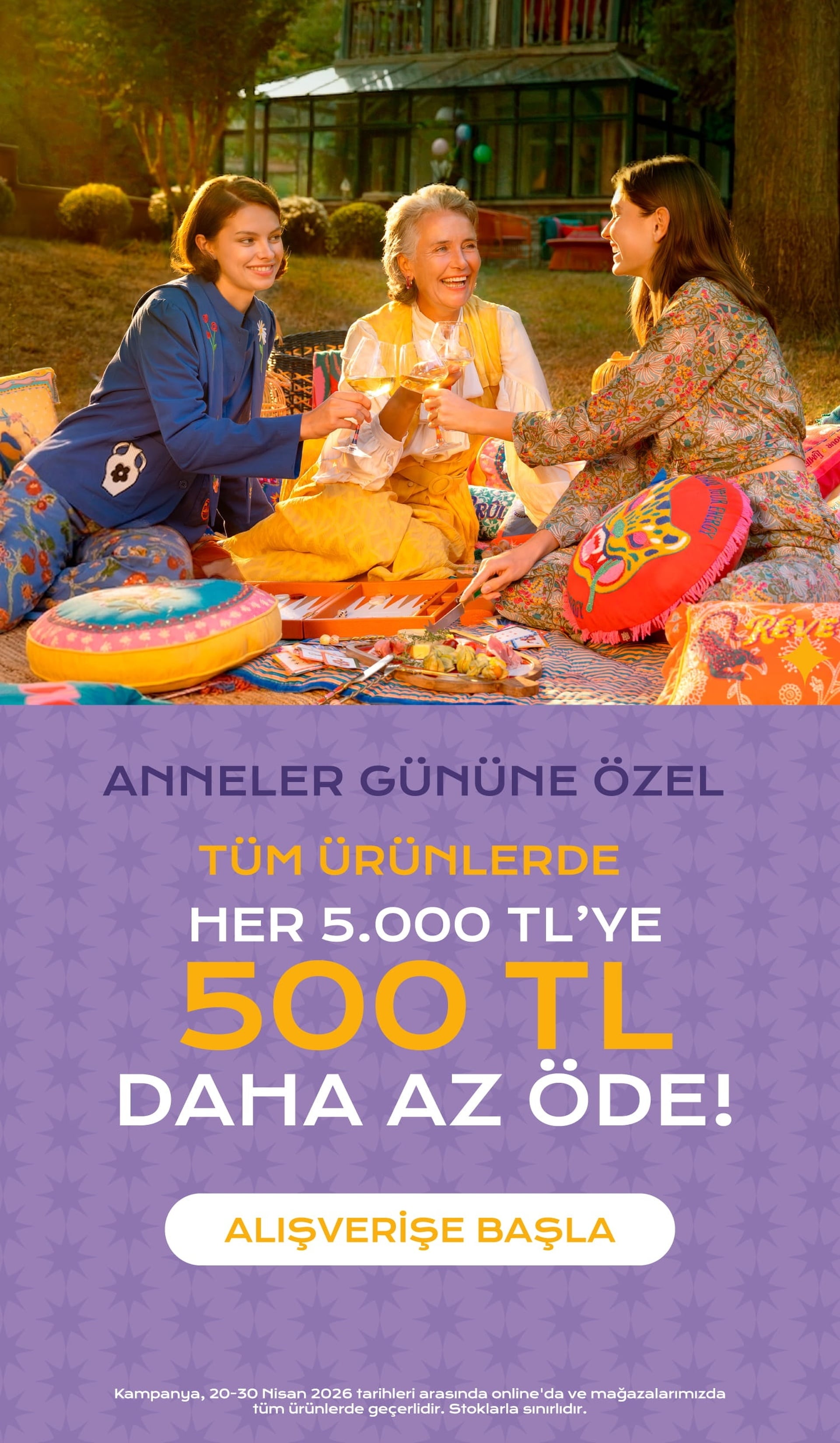Her 5000 TL'ye 500 TL Daha Az Öde!