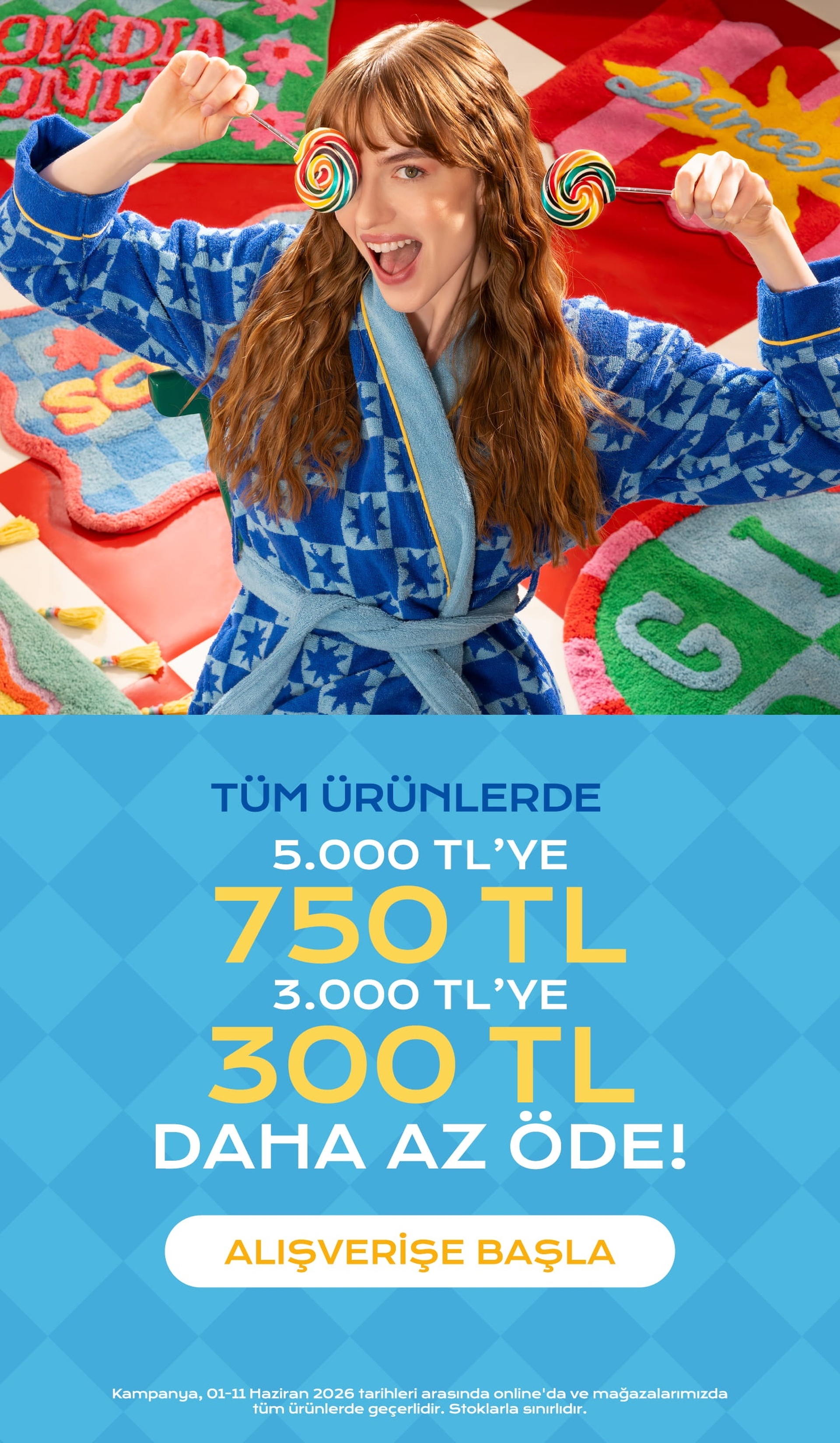 3000 TL'ye 300 TL, 5000 TL'ye 750 TL Az Öde!