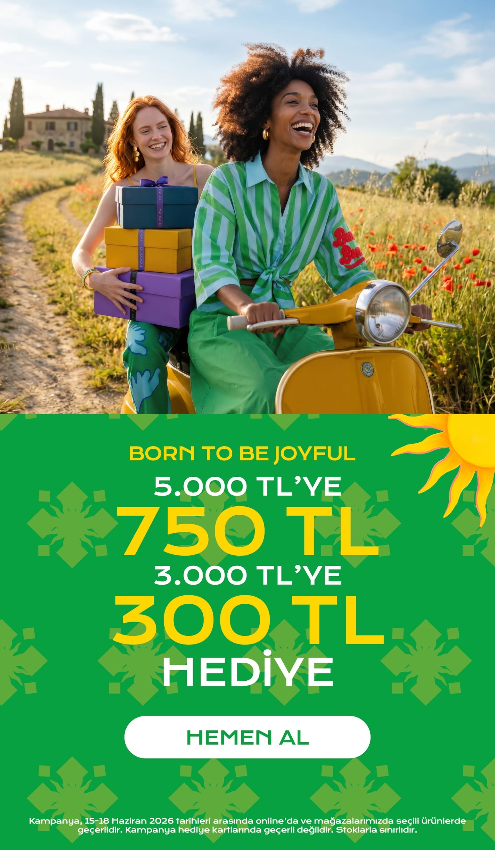 3000 TL'ye 300 TL , 5000 TL'ye 750 TL Az Öde!