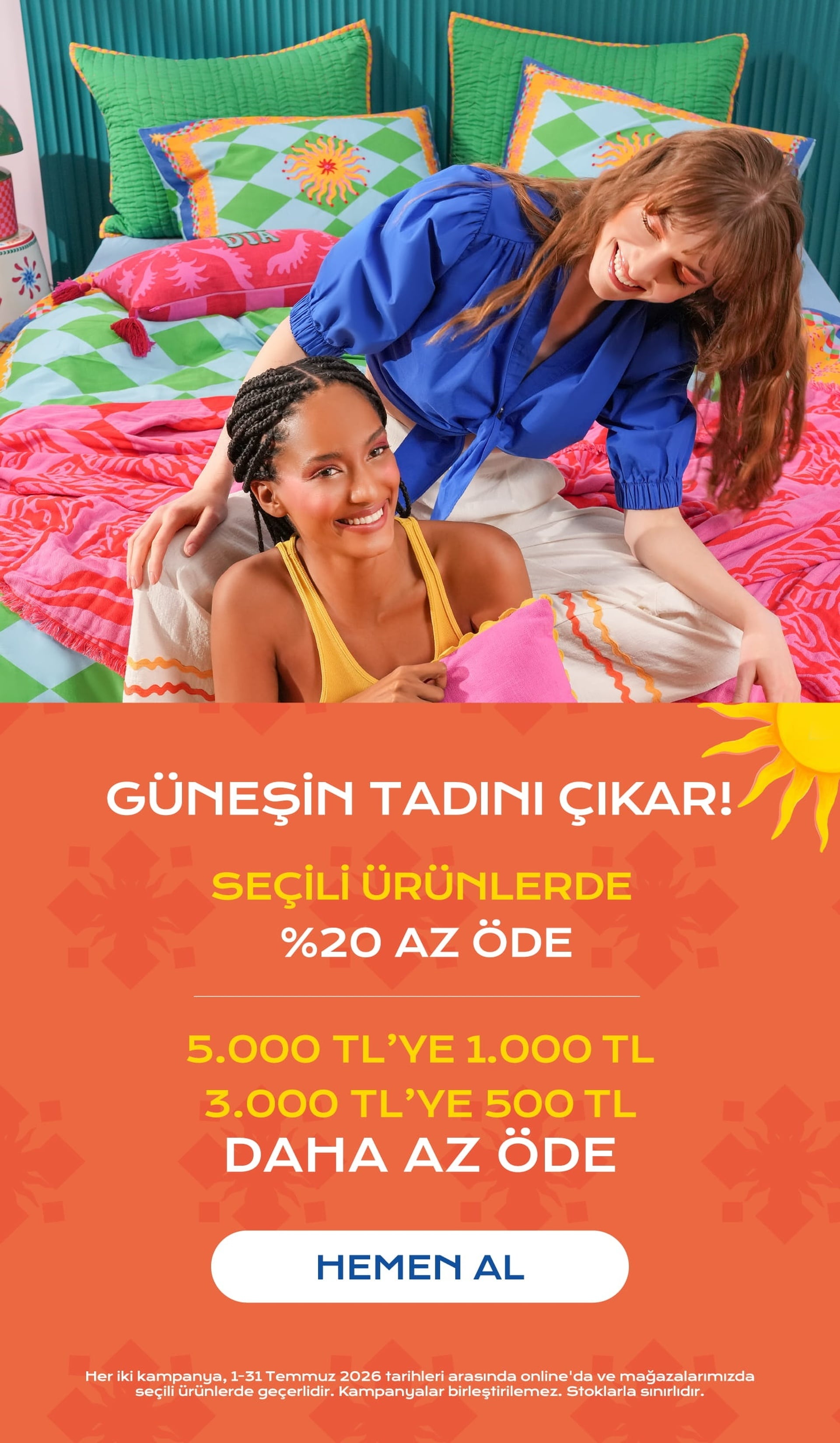 Seçili Ürünlerde %20 Az Öde!