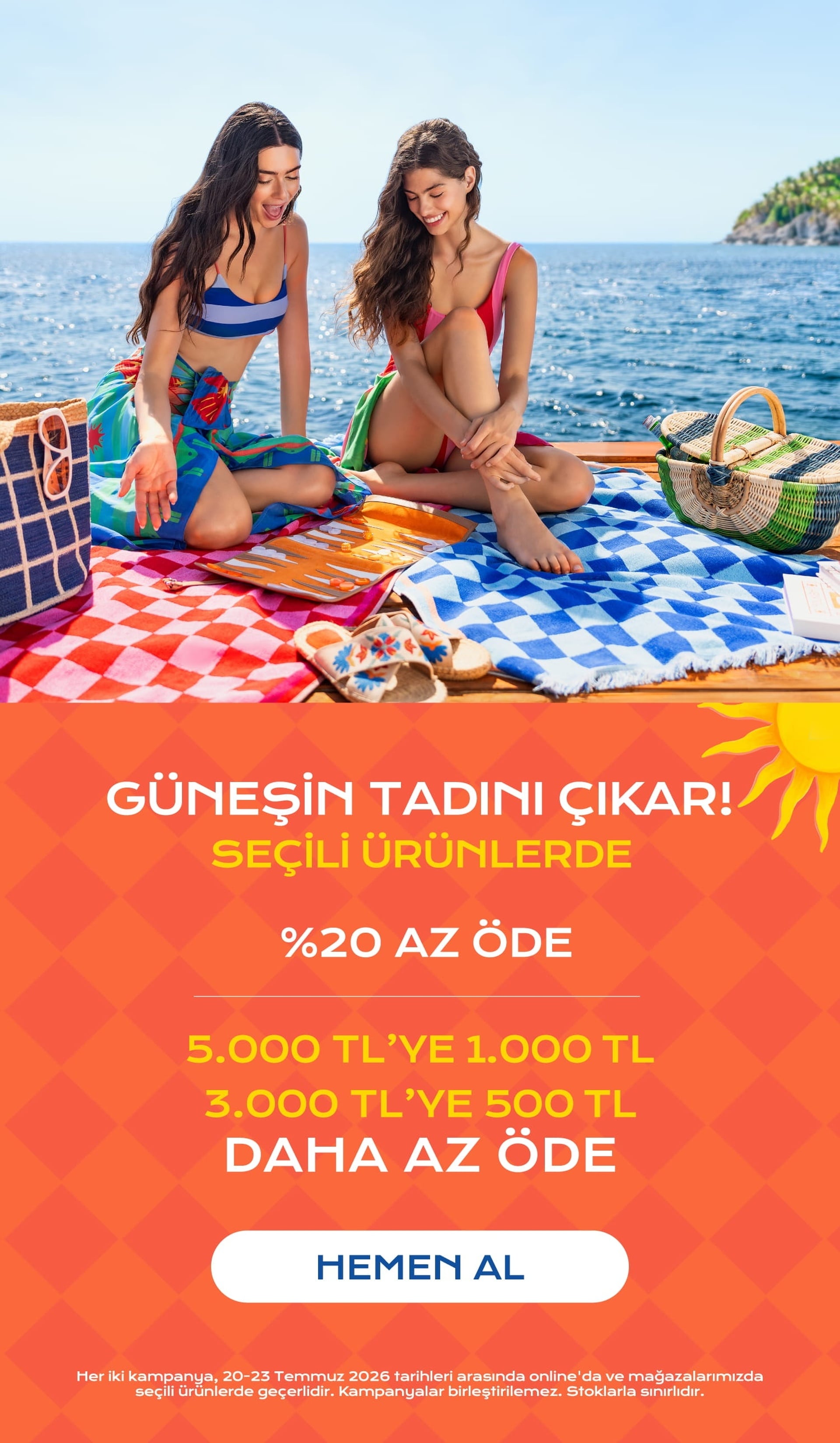 Seçili Ürünlerde %20 Az Öde!
