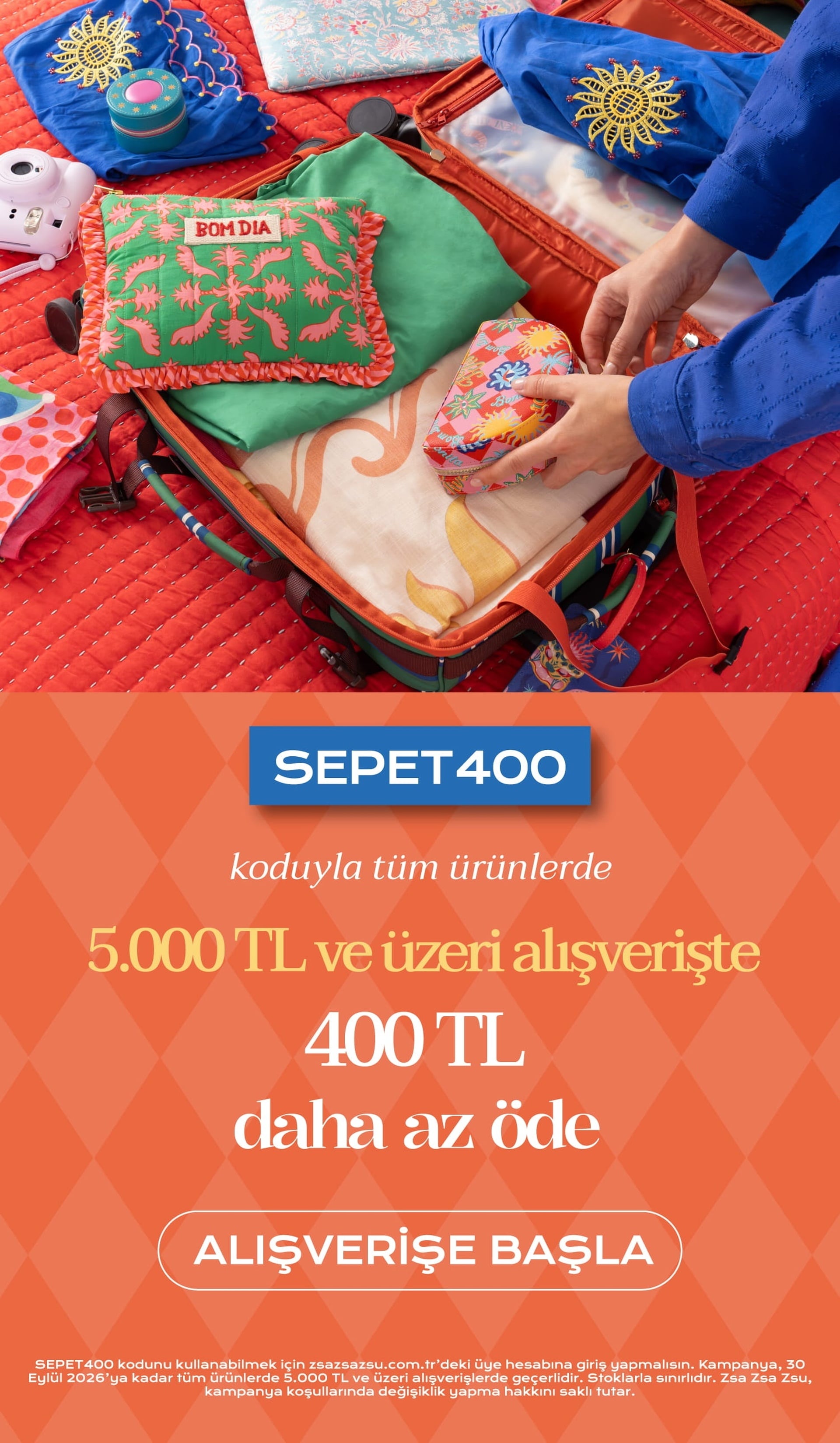 Seçili Ürünlerde SEPET400 Koduyla 400 TL Daha Az Öde!