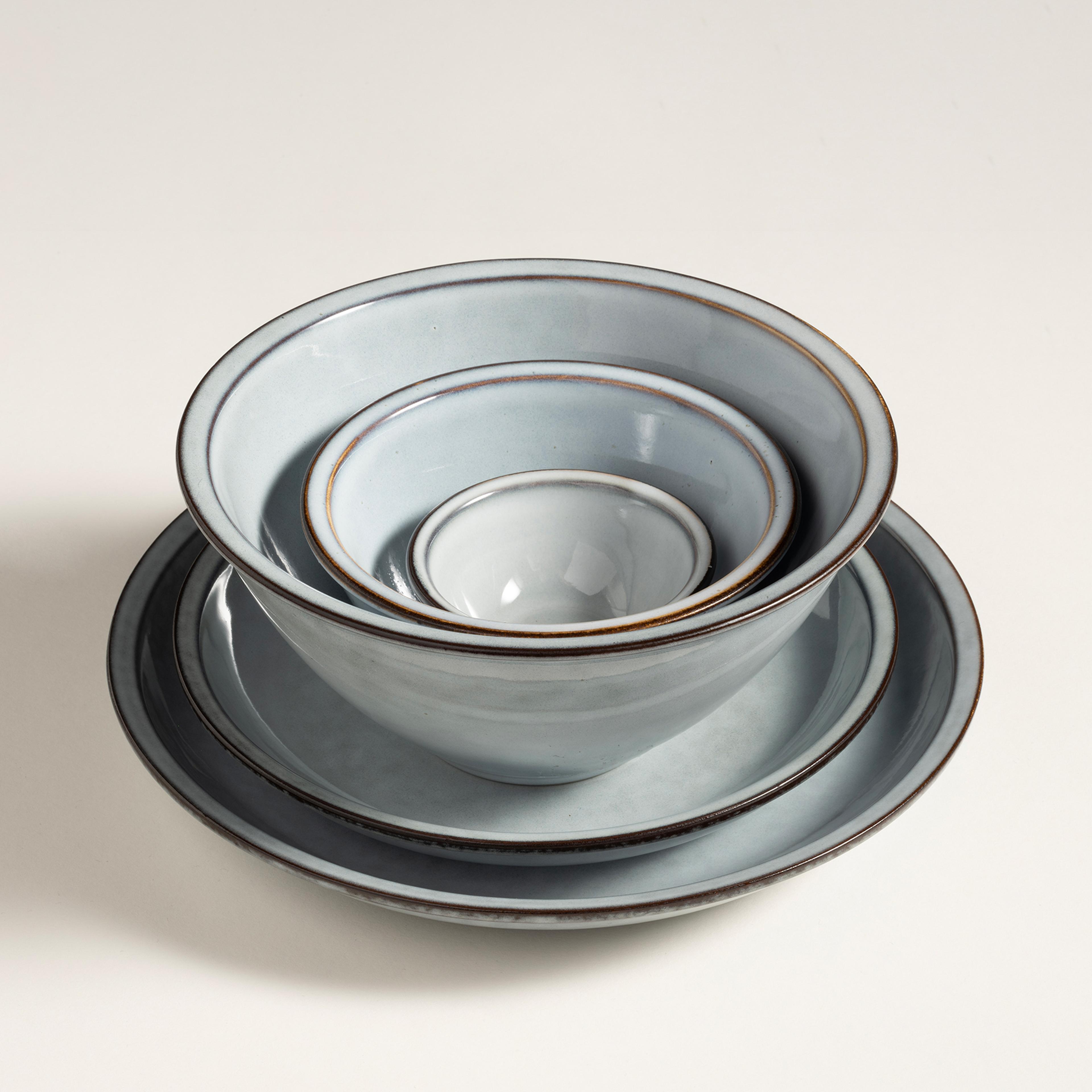 Lılıng Stoneware Yemek Tabağı 24 Cm Mavi