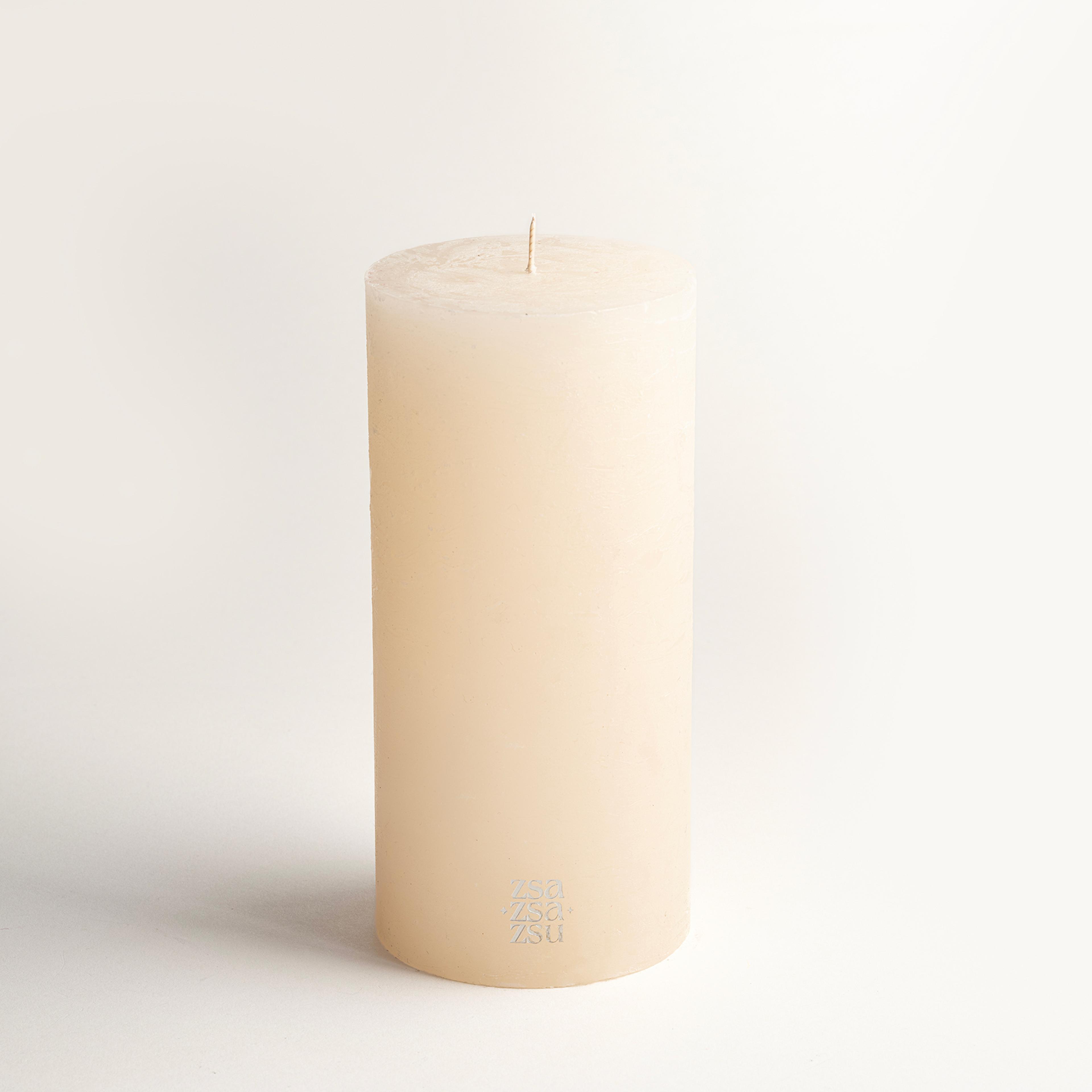 Deurne Parafın Mum 9x9x19 Cm Beyaz