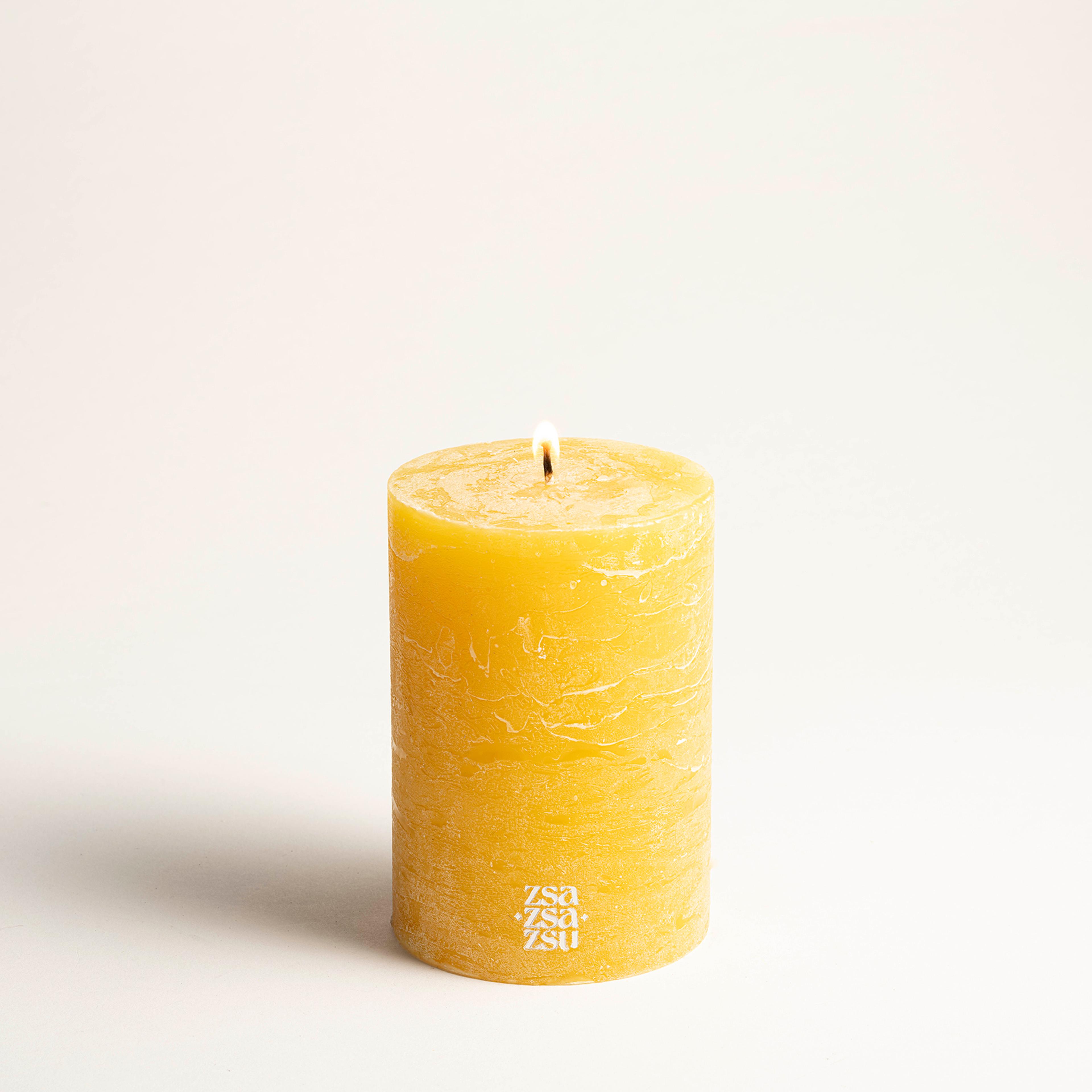 Deurne Parafın Mum 9x9x13 Cm Sarı