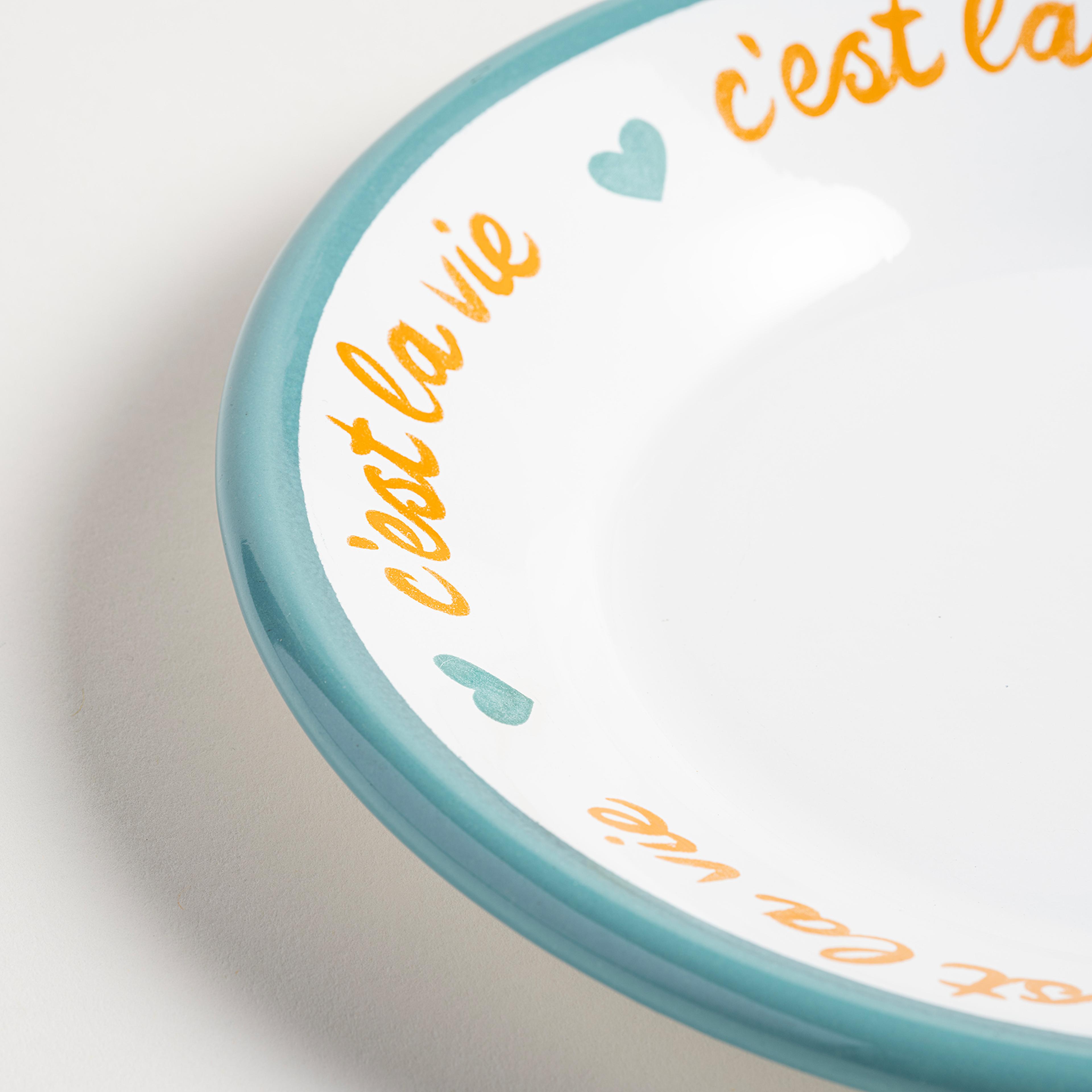 Frigya Emaye Tabak 21 Cm Turkuaz