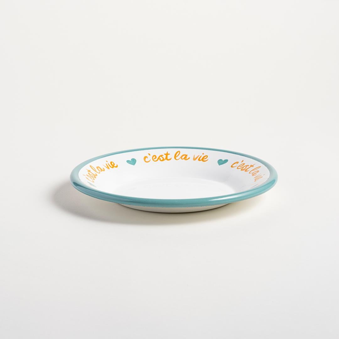 Frigya Emaye Tabak 21 Cm Turkuaz