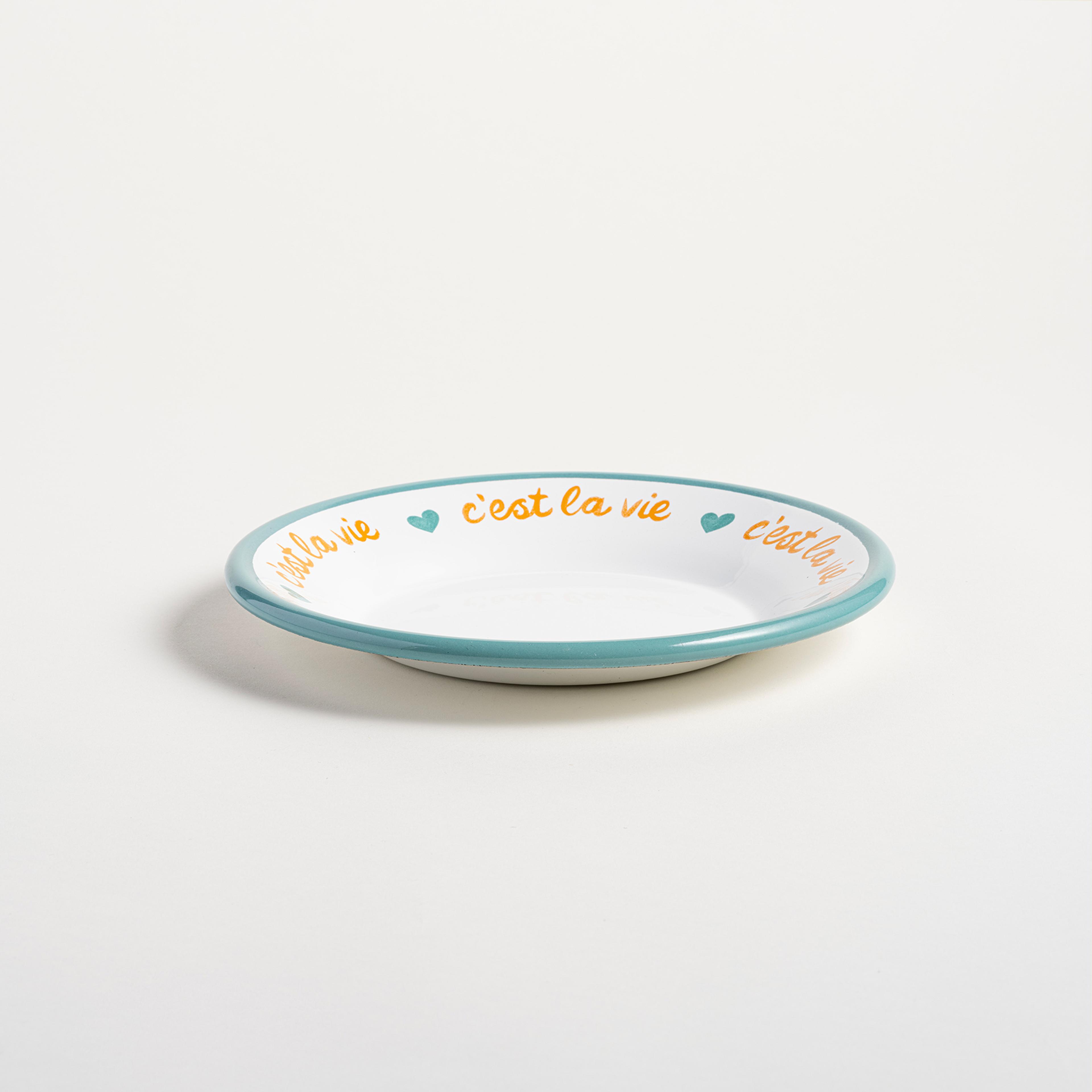 Frigya Emaye Tabak 21 Cm Turkuaz