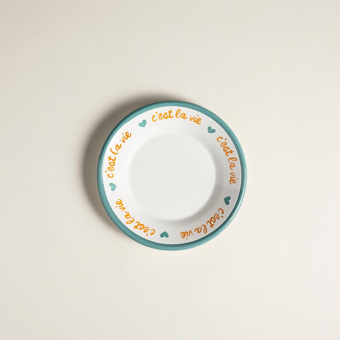 Frigya Emaye Tabak 21 Cm Turkuaz