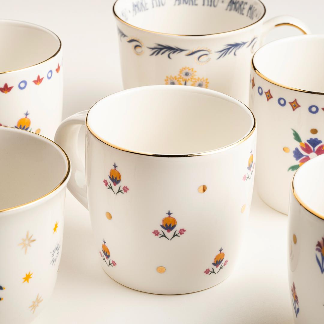 Gediz Porselen Kupa 350 Ml Renkli