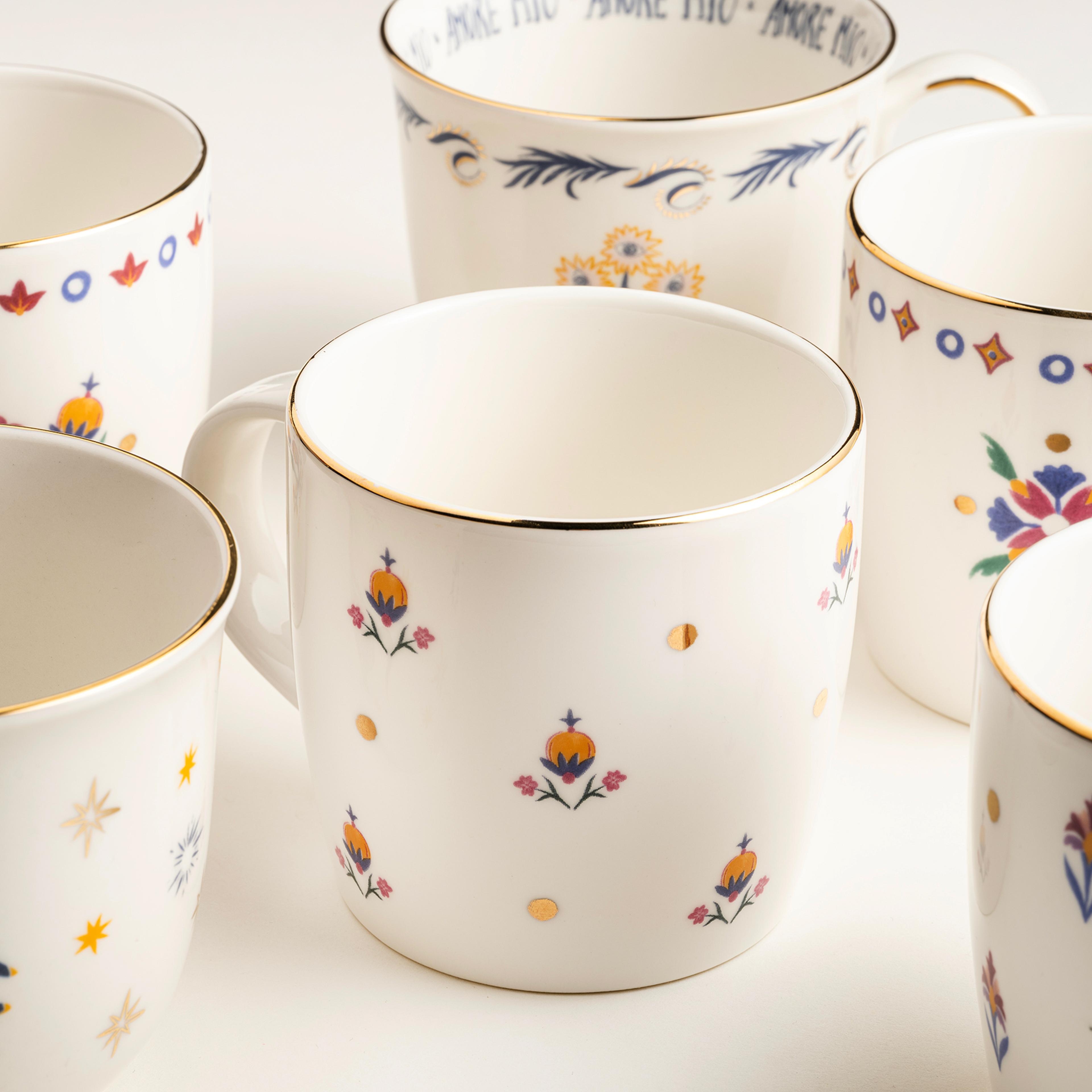 Gediz Porselen Kupa 350 Ml Renkli