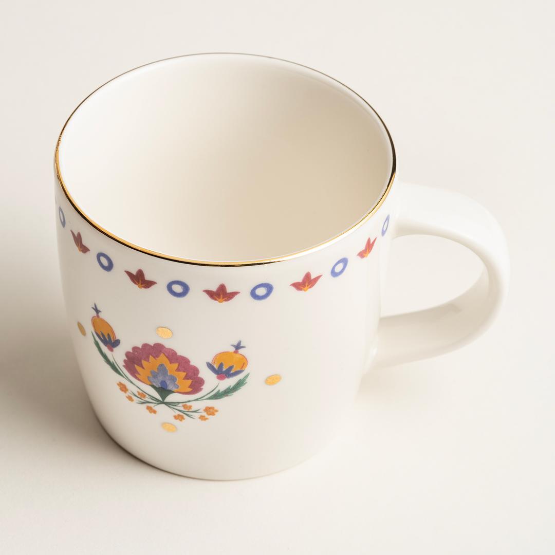 Gediz Porselen Kupa 350 Ml Renkli