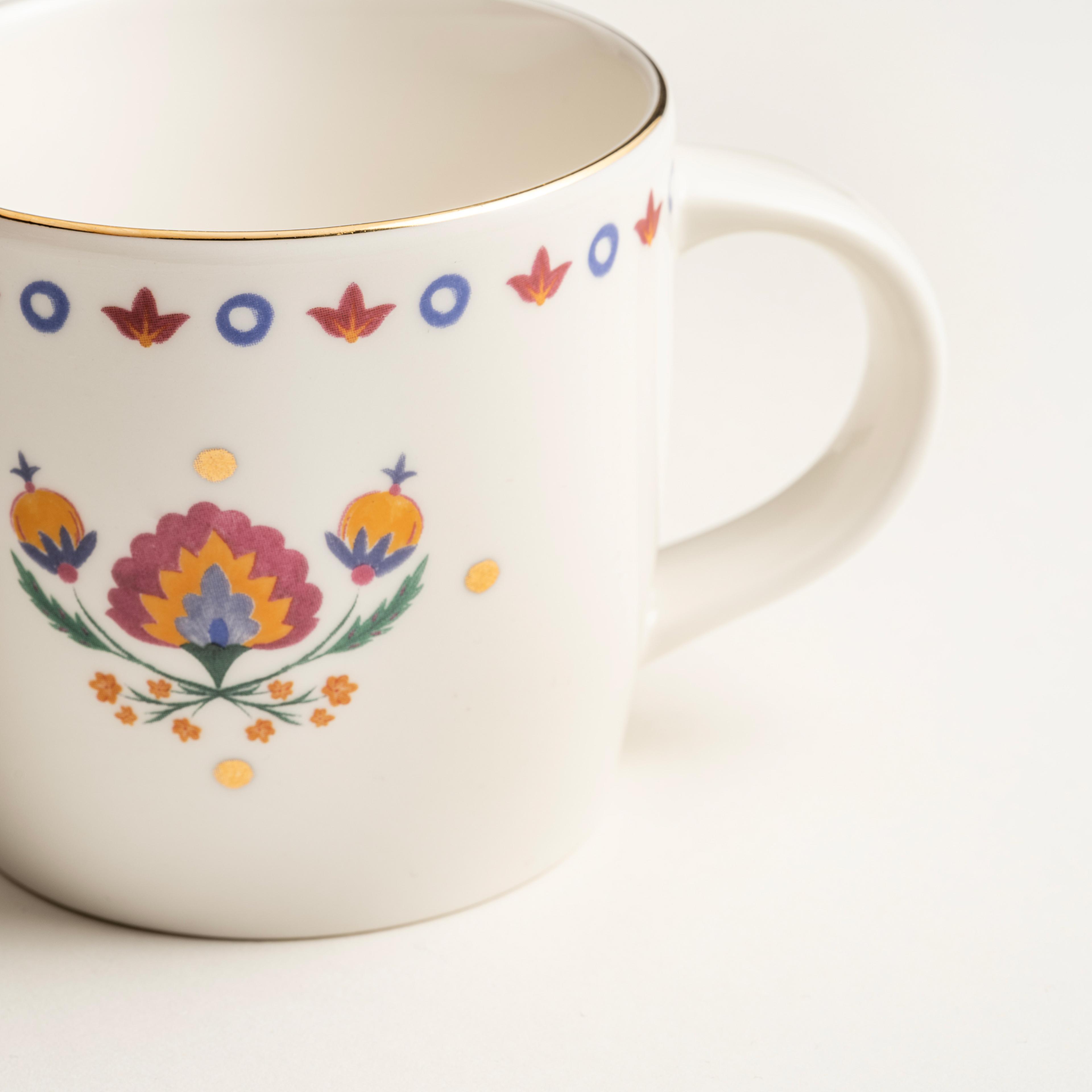 Gediz Porselen Kupa 350 Ml Renkli