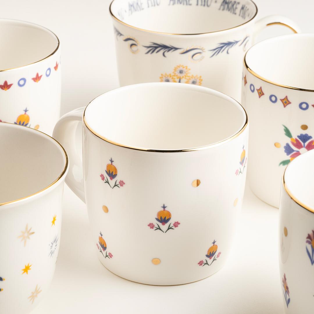 Gediz Porselen Kupa 350 Ml Renkli