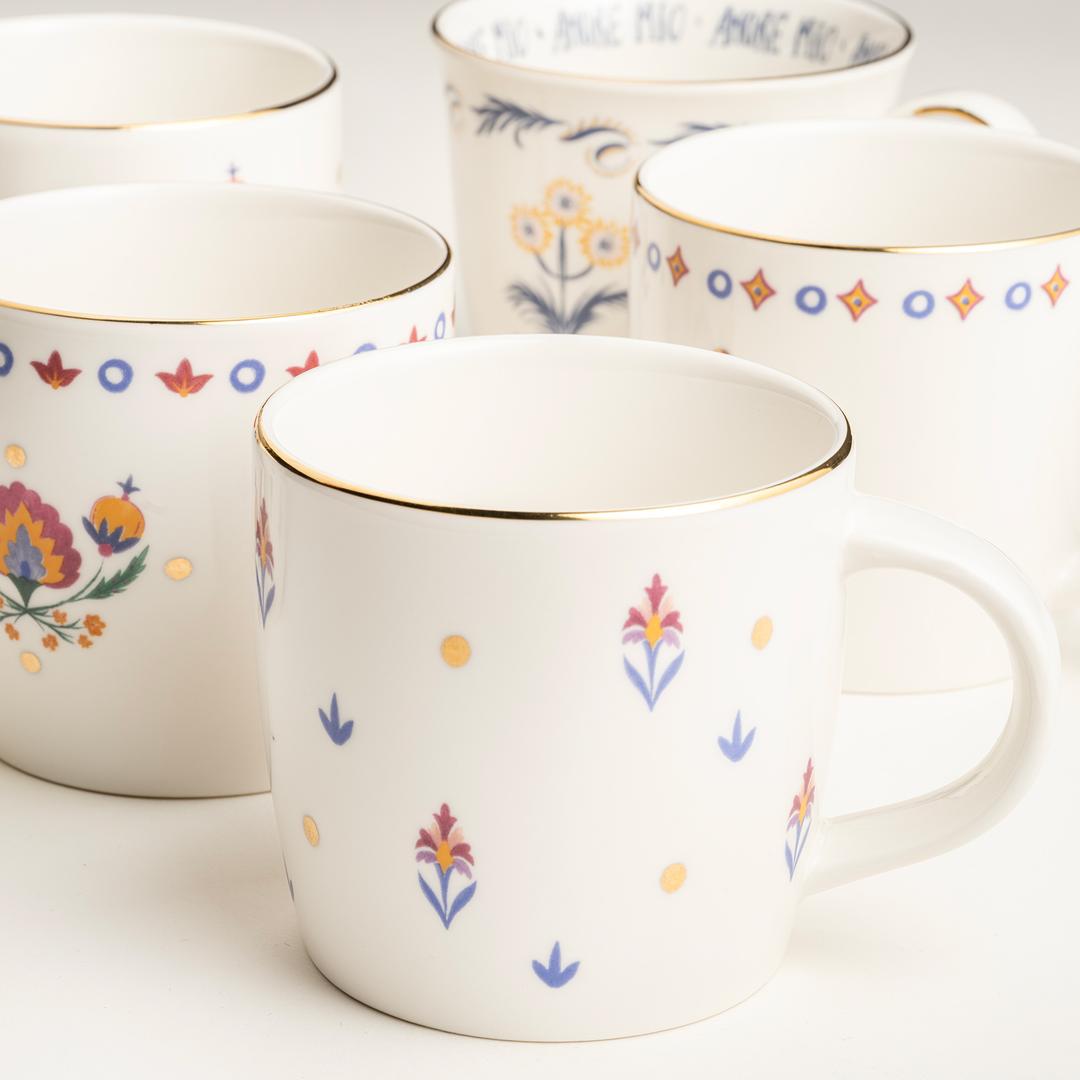 Gediz Porselen Kupa 350 Ml Renkli