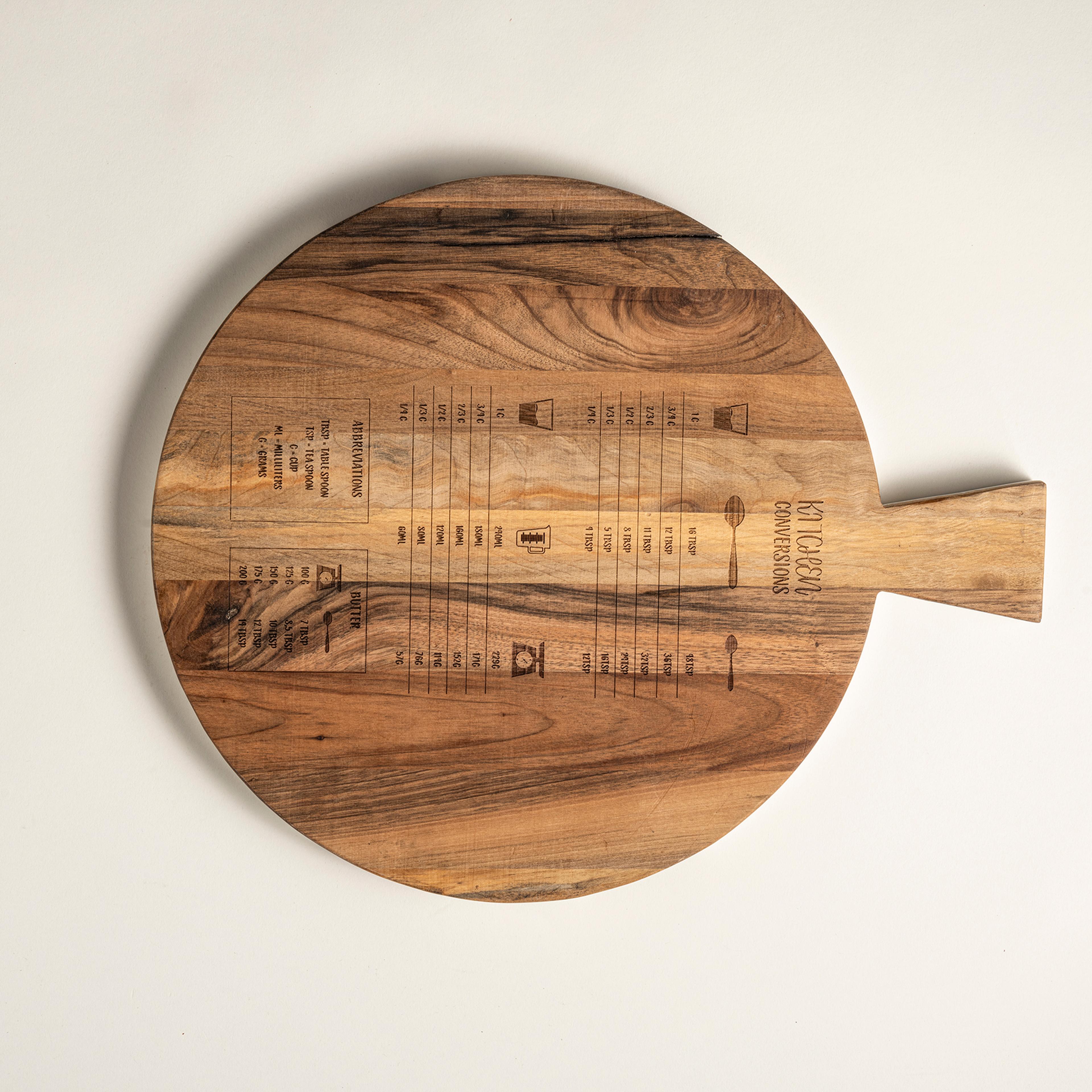 Balgat Ağaç - Koryan Sunum Tahtası 43x35 Cm Natural