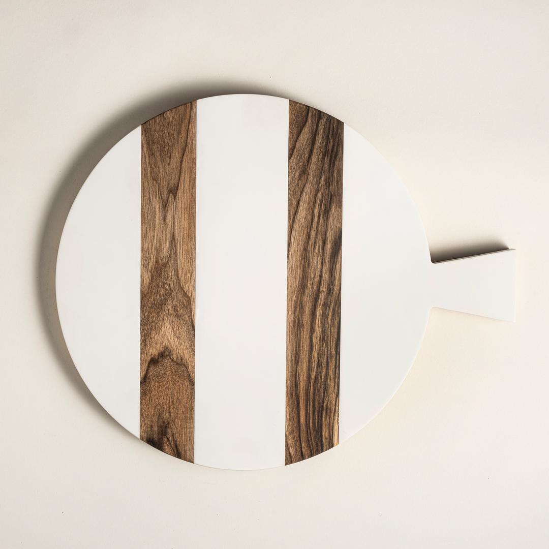 Balgat Ağaç - Koryan Sunum Tahtası 43x35 Cm Natural