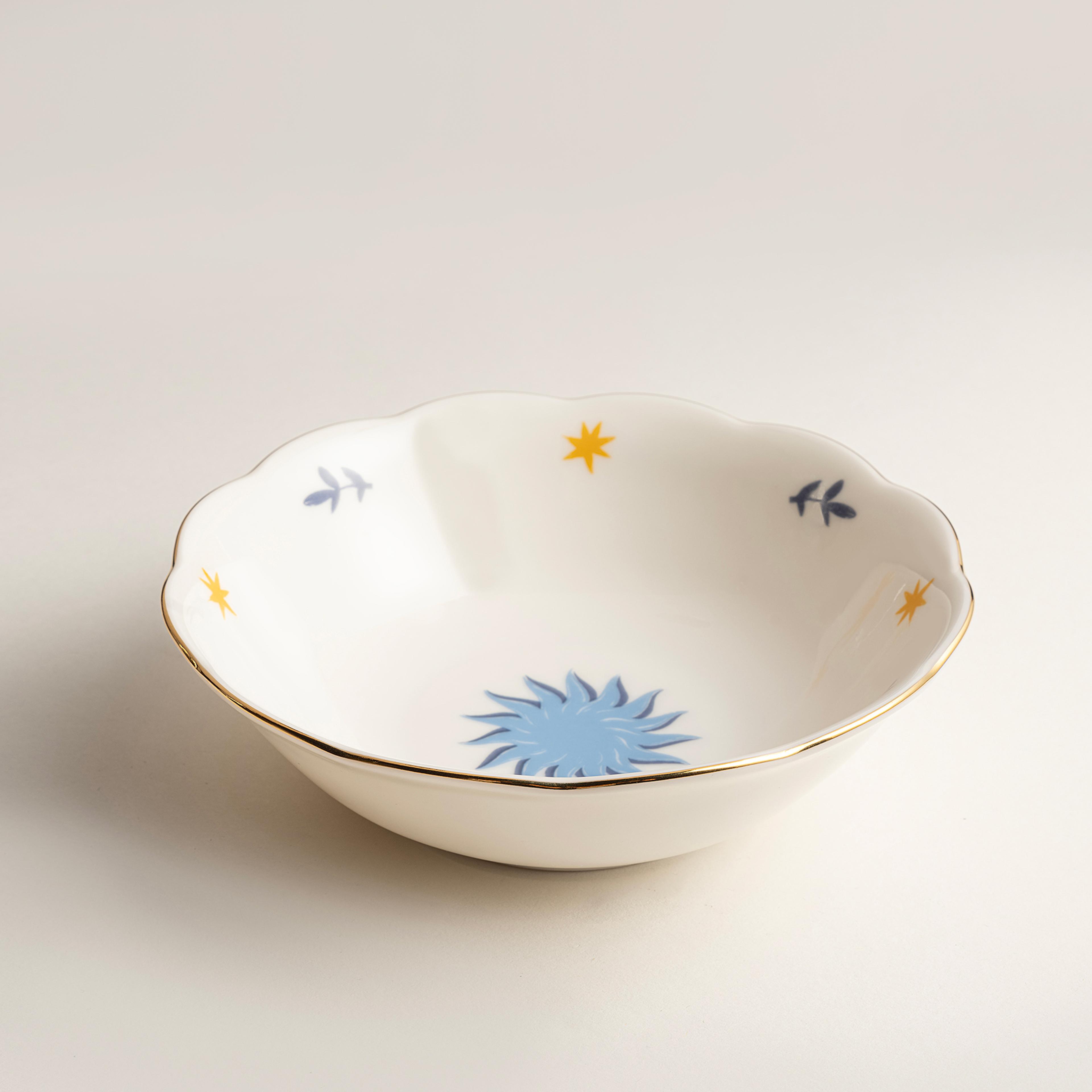 Emet Porselen Kase 16x16x5.1 Cm Mavi