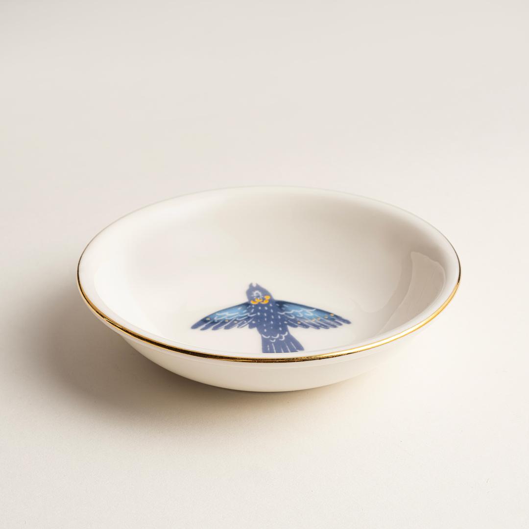 Emet Porselen Kase 11x11x2.9 Cm Lacivert