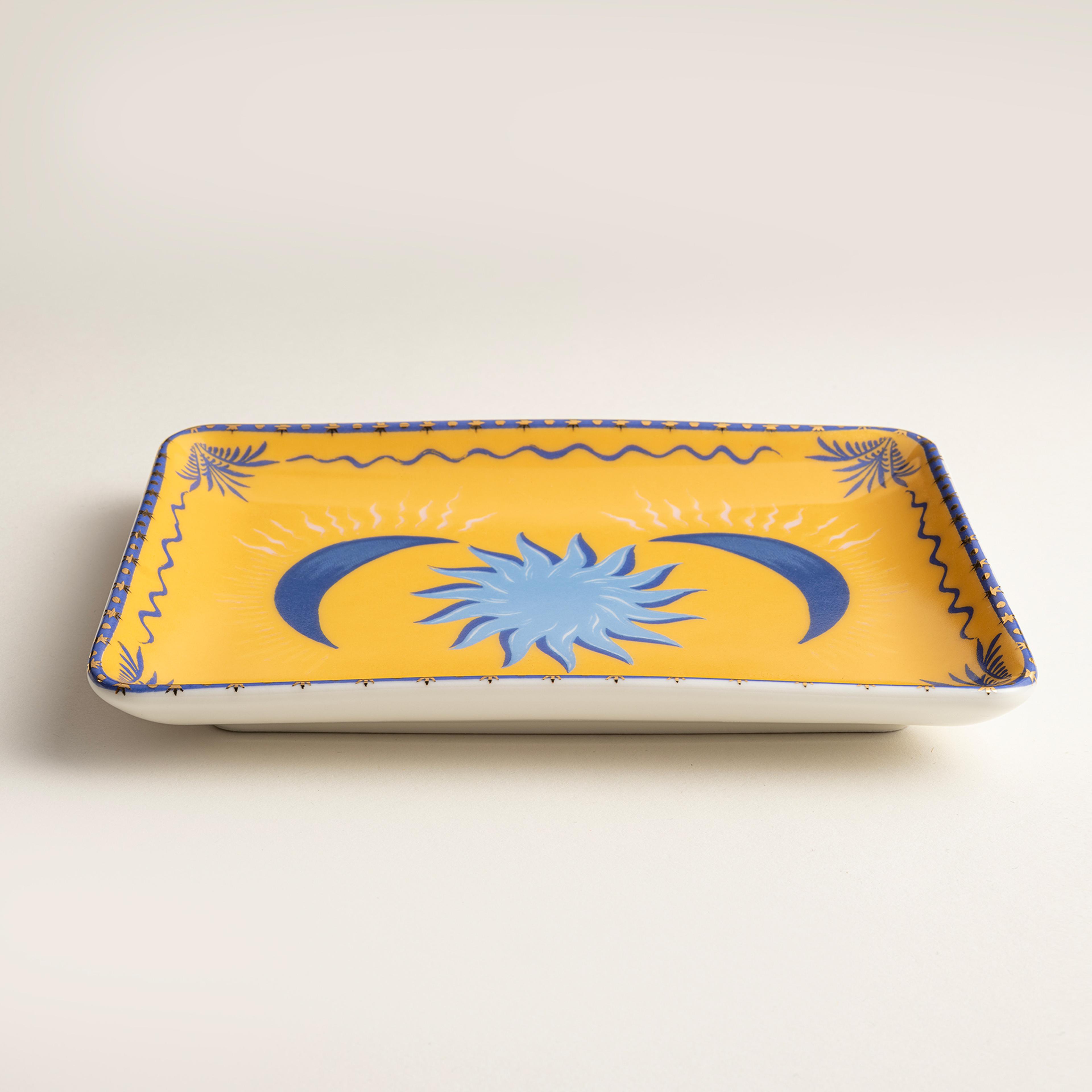 Gediz Porselen Tabak 18x13 Cm Sarı