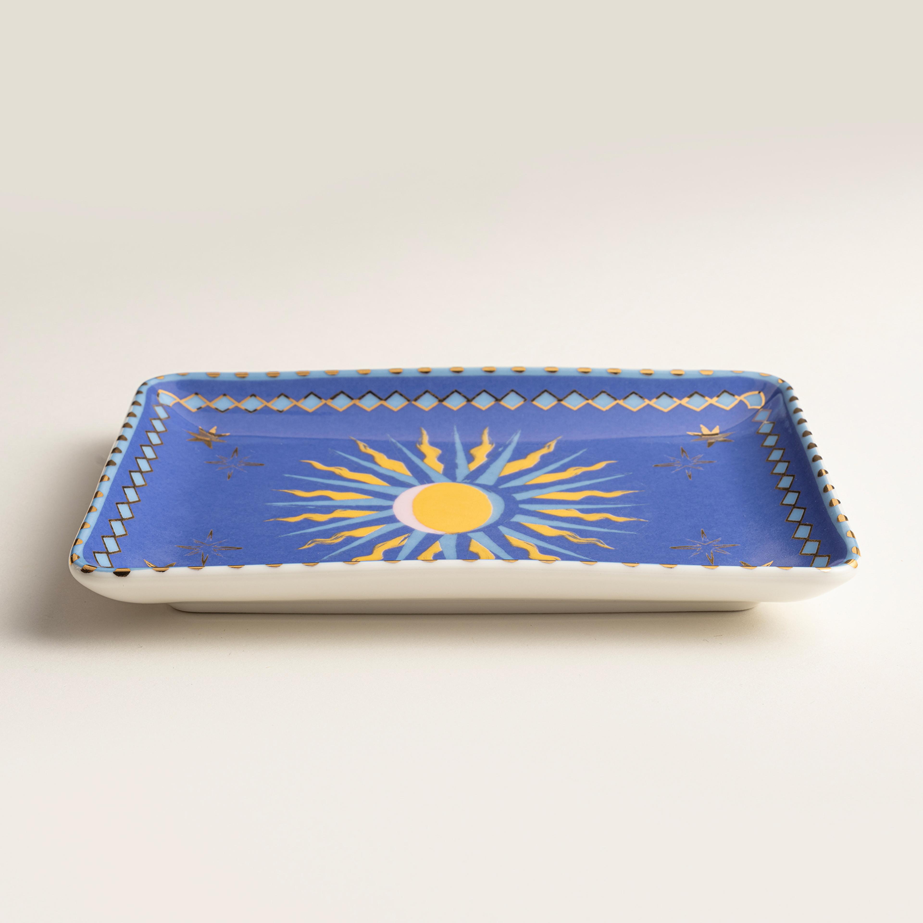 Gediz Porselen Tabak 18x13 Cm Lacivert