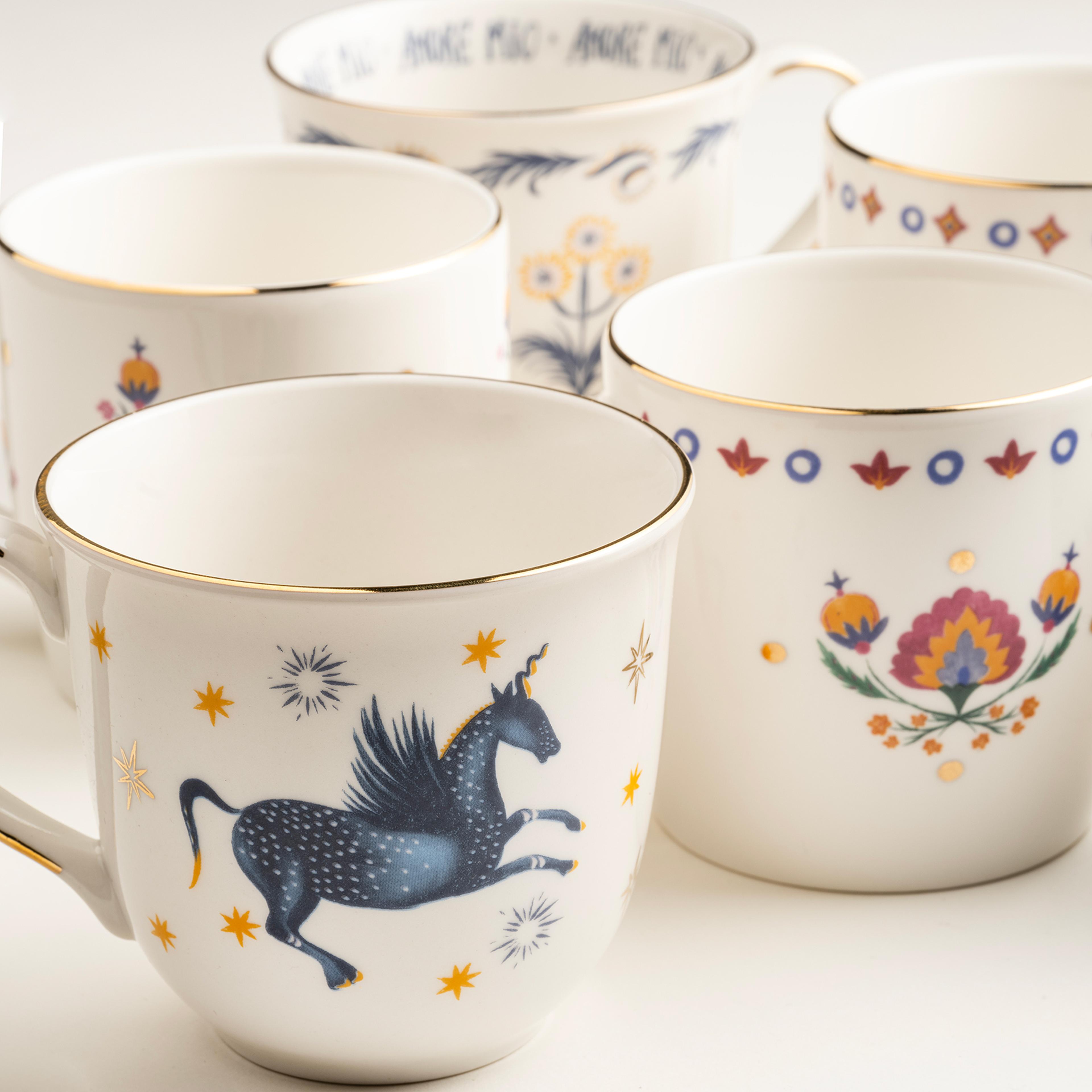 Emet Porselen Kupa 320 Ml Lacivert