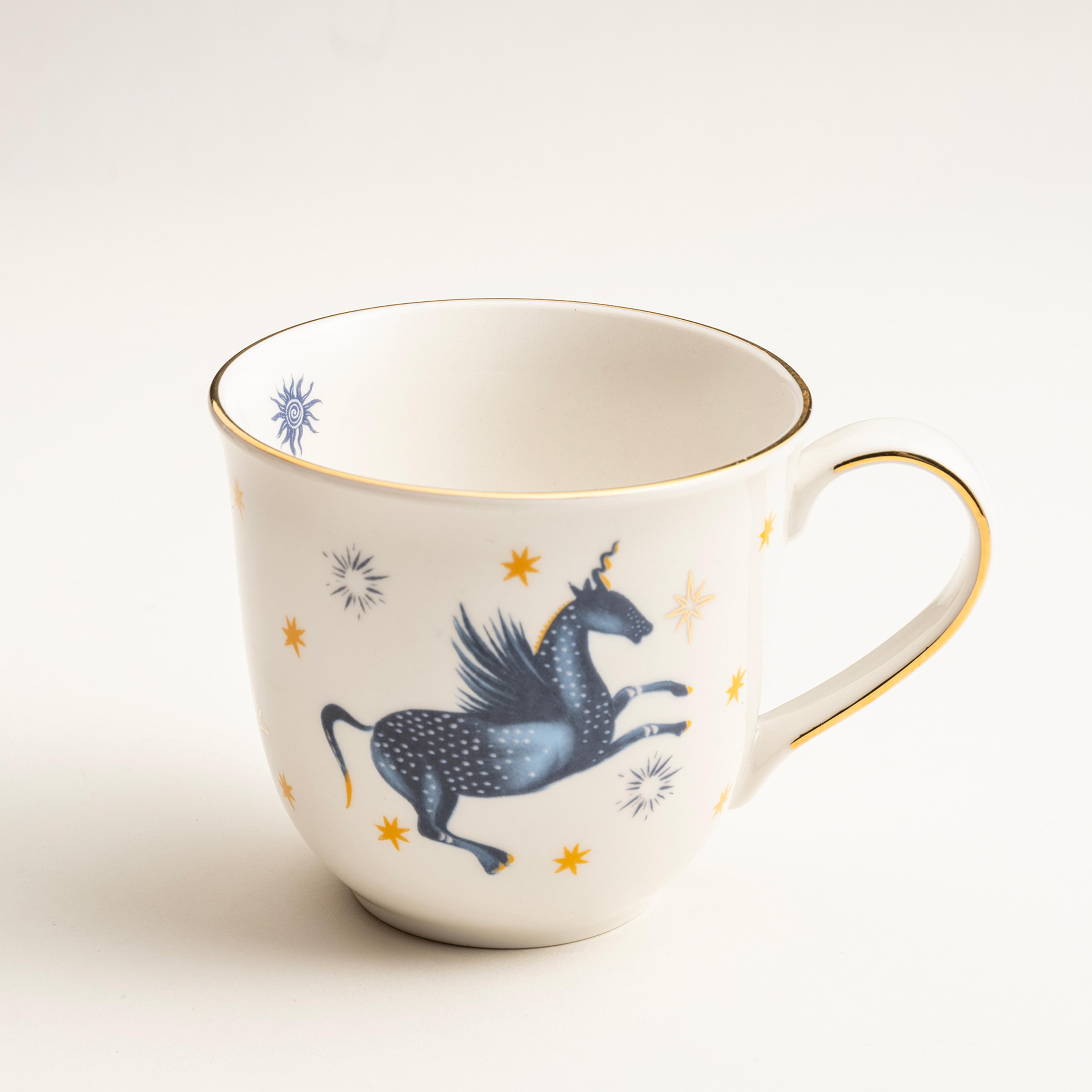 Emet Porselen Kupa 320 Ml Lacivert