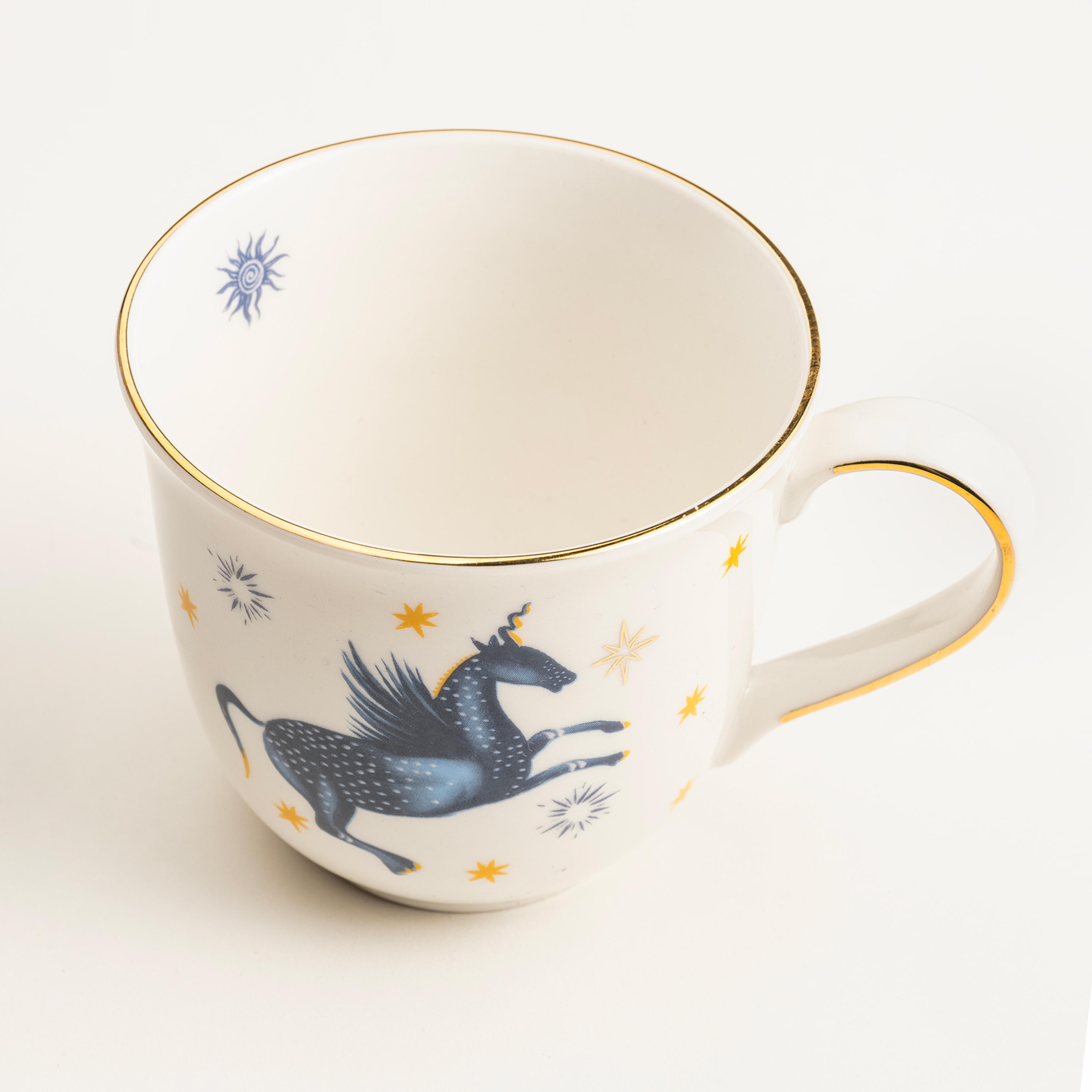 Emet Porselen Kupa 320 Ml Lacivert