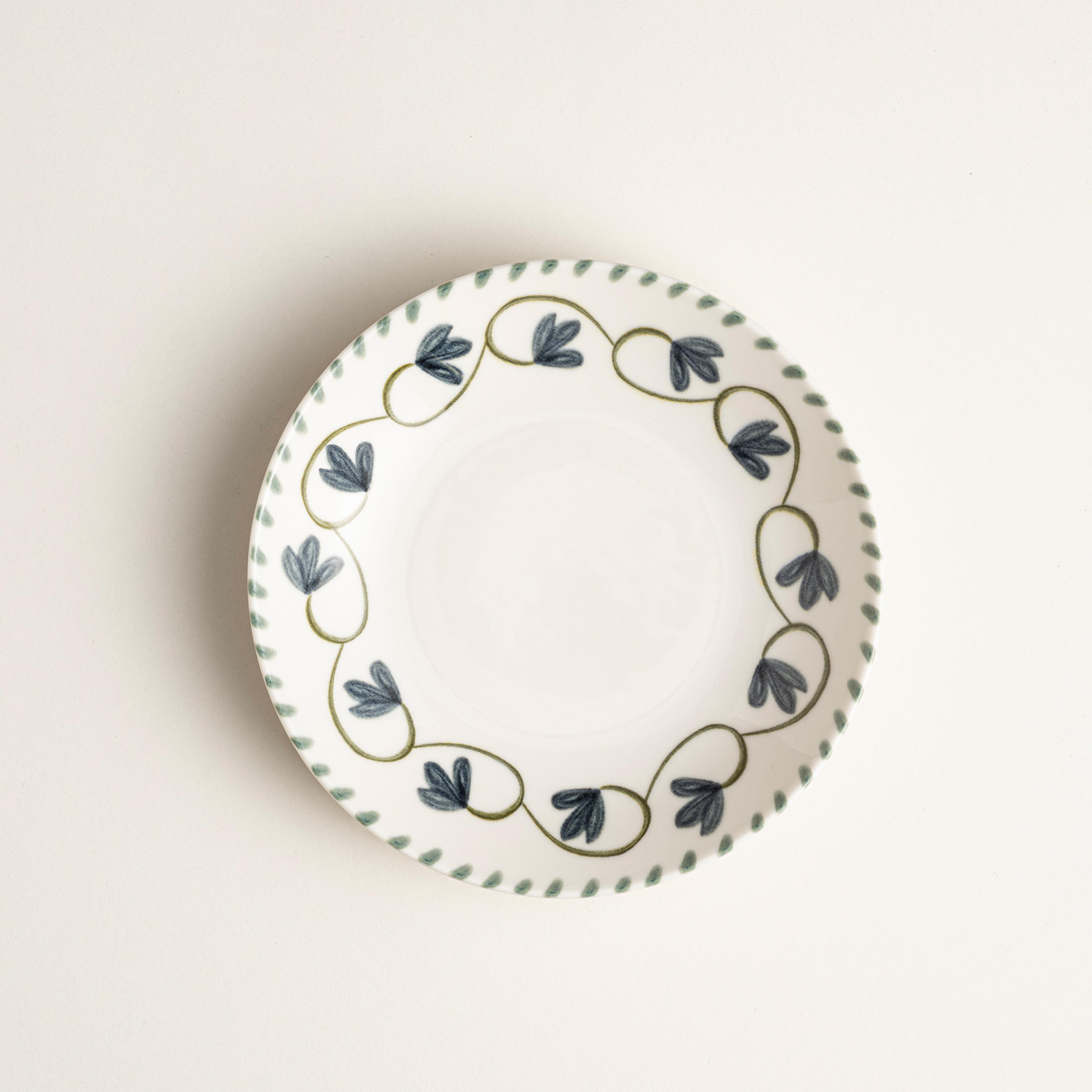 Emet Porselen Çukur Tabak 19x19x3.7 Cm Yeşil