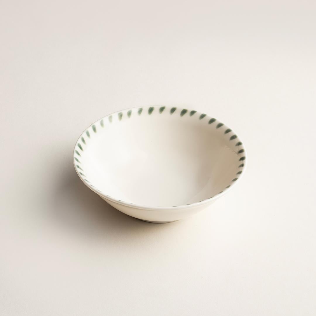 Emet Porselen Kase 14x14x4.9 Cm Yeşil