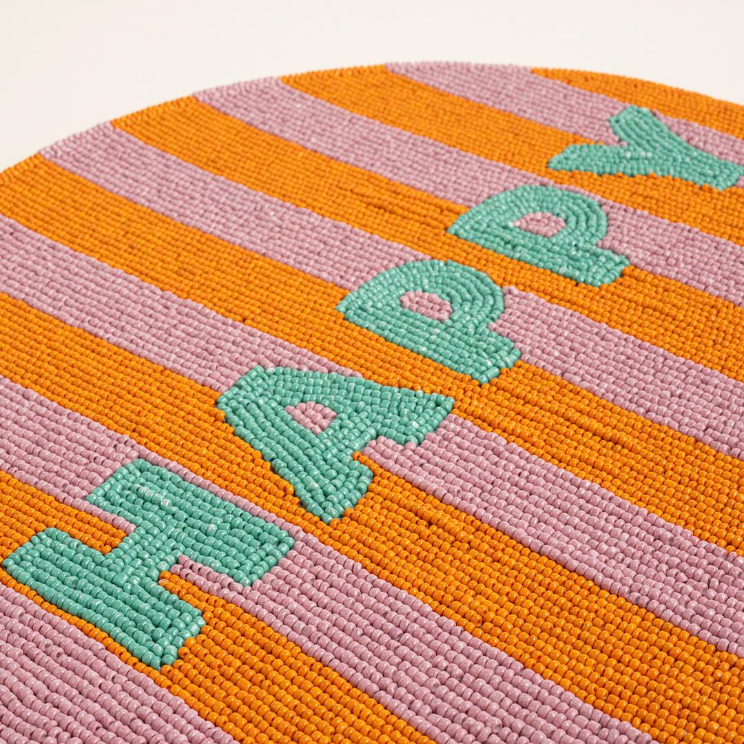 Khanpur Cam Boncuk Amerikan Servis 36 Cm Renkli