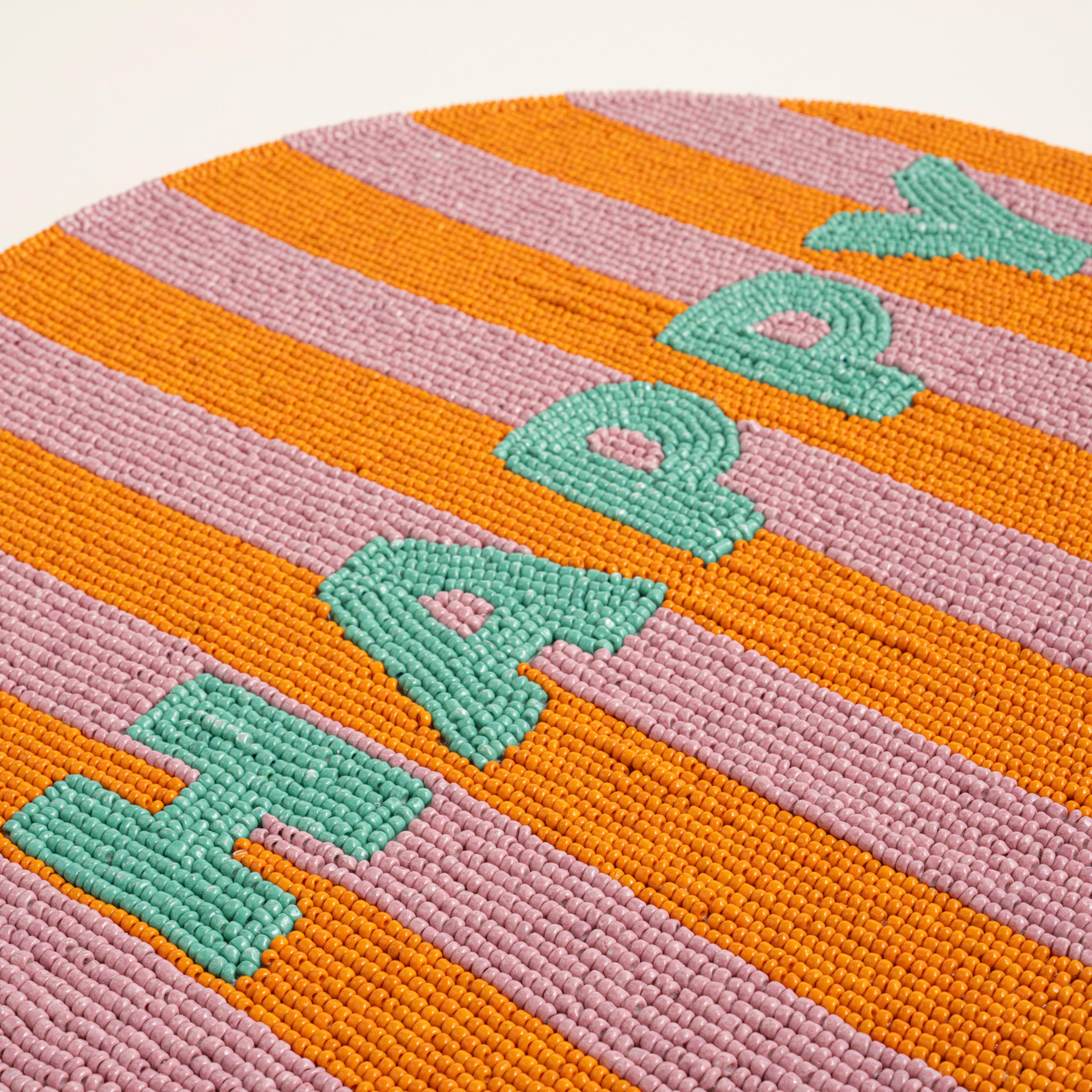 Khanpur Cam Boncuk Amerikan Servis 36 Cm Renkli