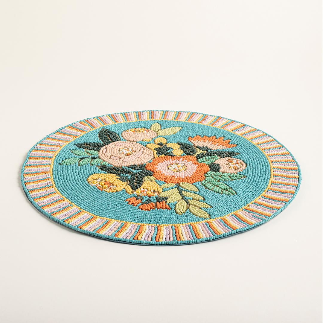 Khanpur Cam Boncuk Amerikan Servis 36 Cm Renkli