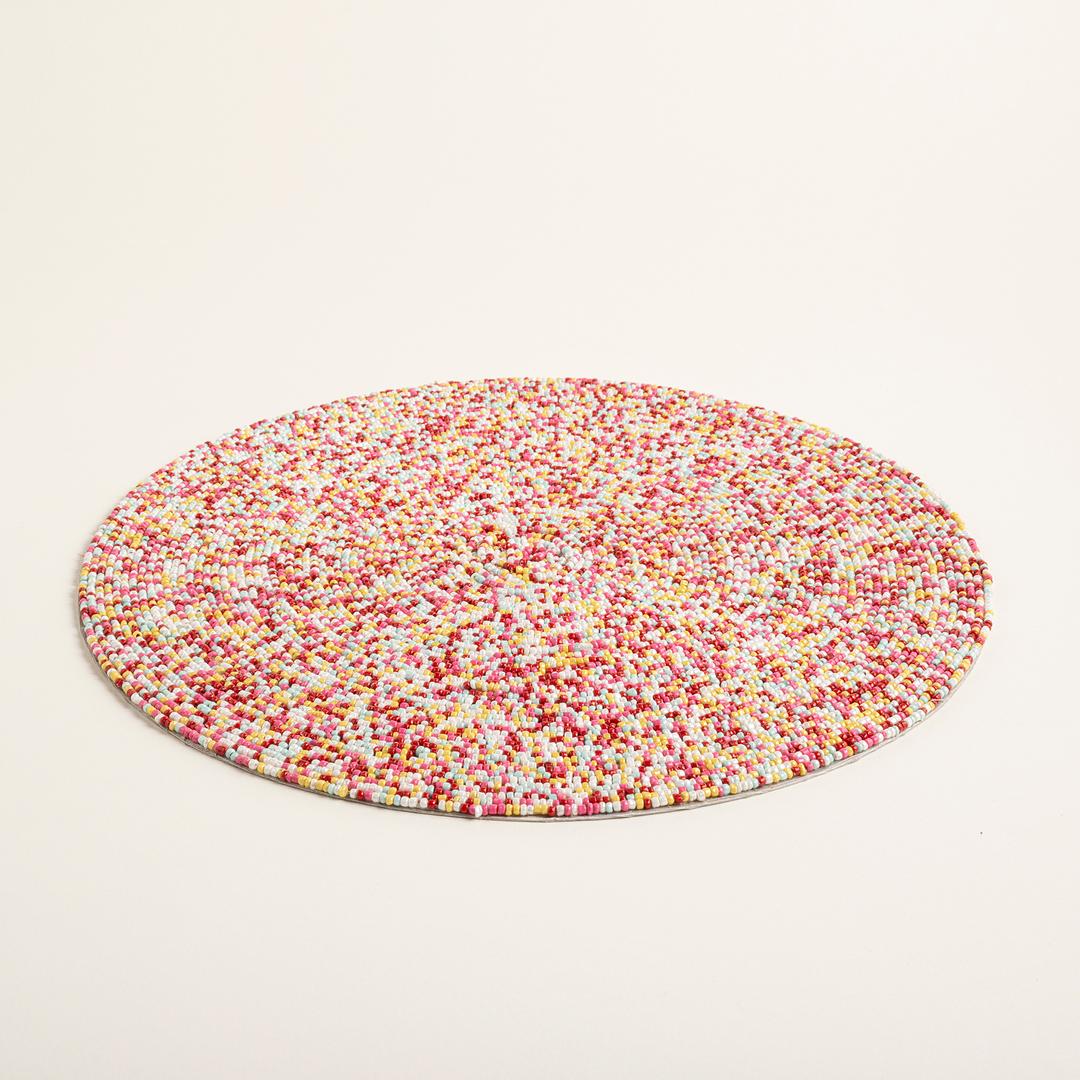 Khanpur Cam Boncuk Amerikan Servis 36 Cm Renkli