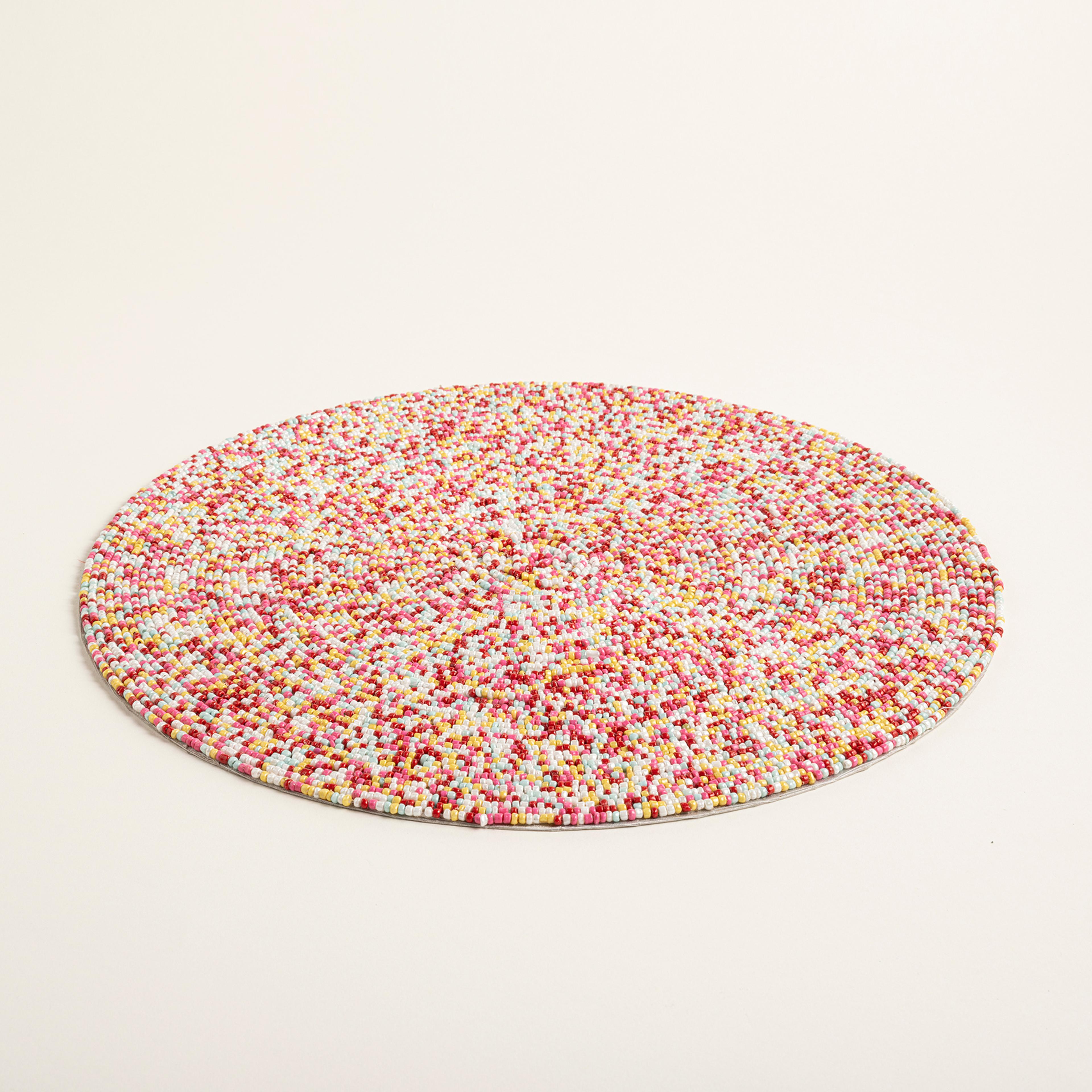 Khanpur Cam Boncuk Amerikan Servis 36 Cm Renkli