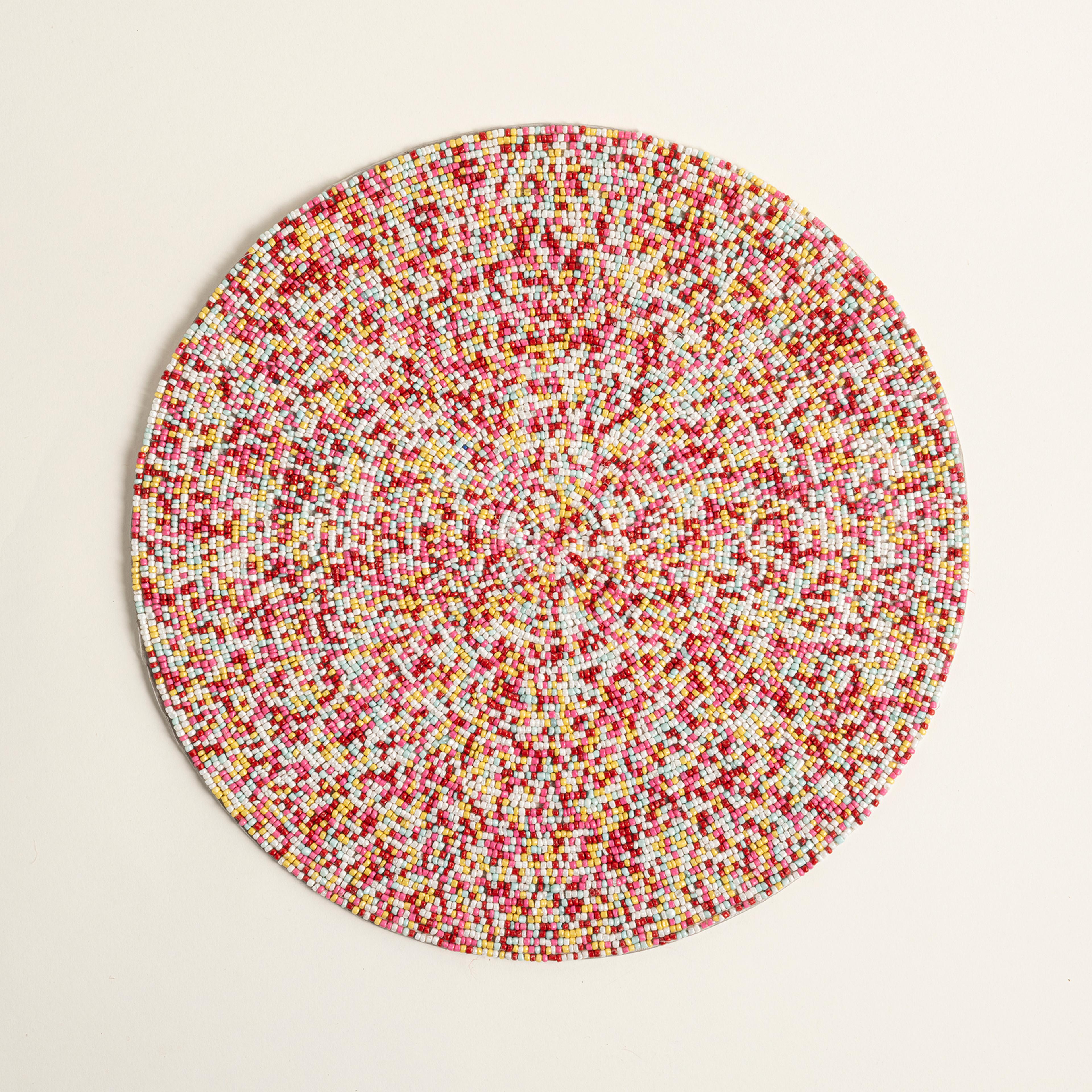 Khanpur Cam Boncuk Amerikan Servis 36 Cm Renkli