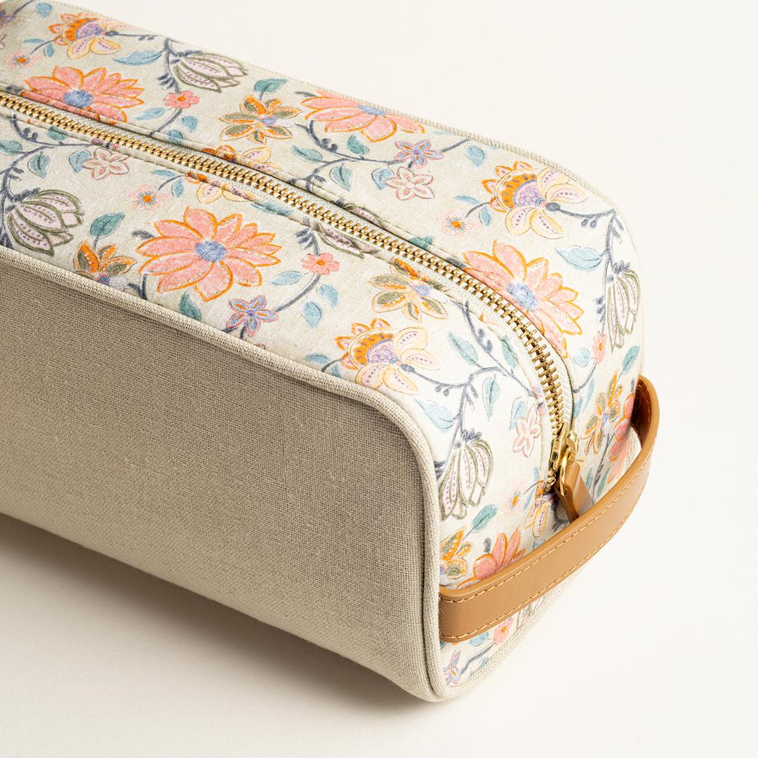 Noıda Baskılı Makyaj Çantası 9,75x5,25x5 Cm Yeşil