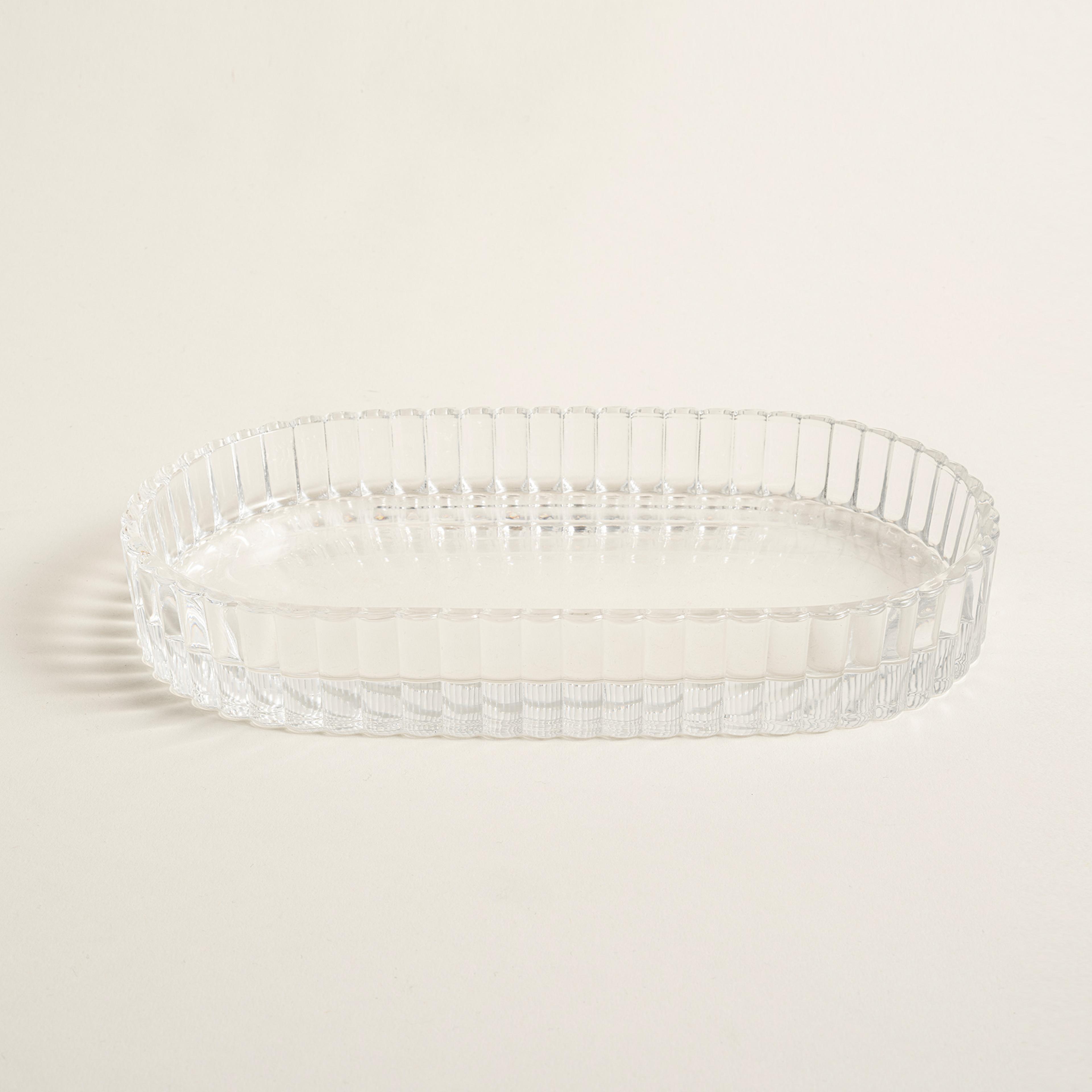 1 Cam Tepsi 22.6x12.8x3.3 Cm Şeffaf