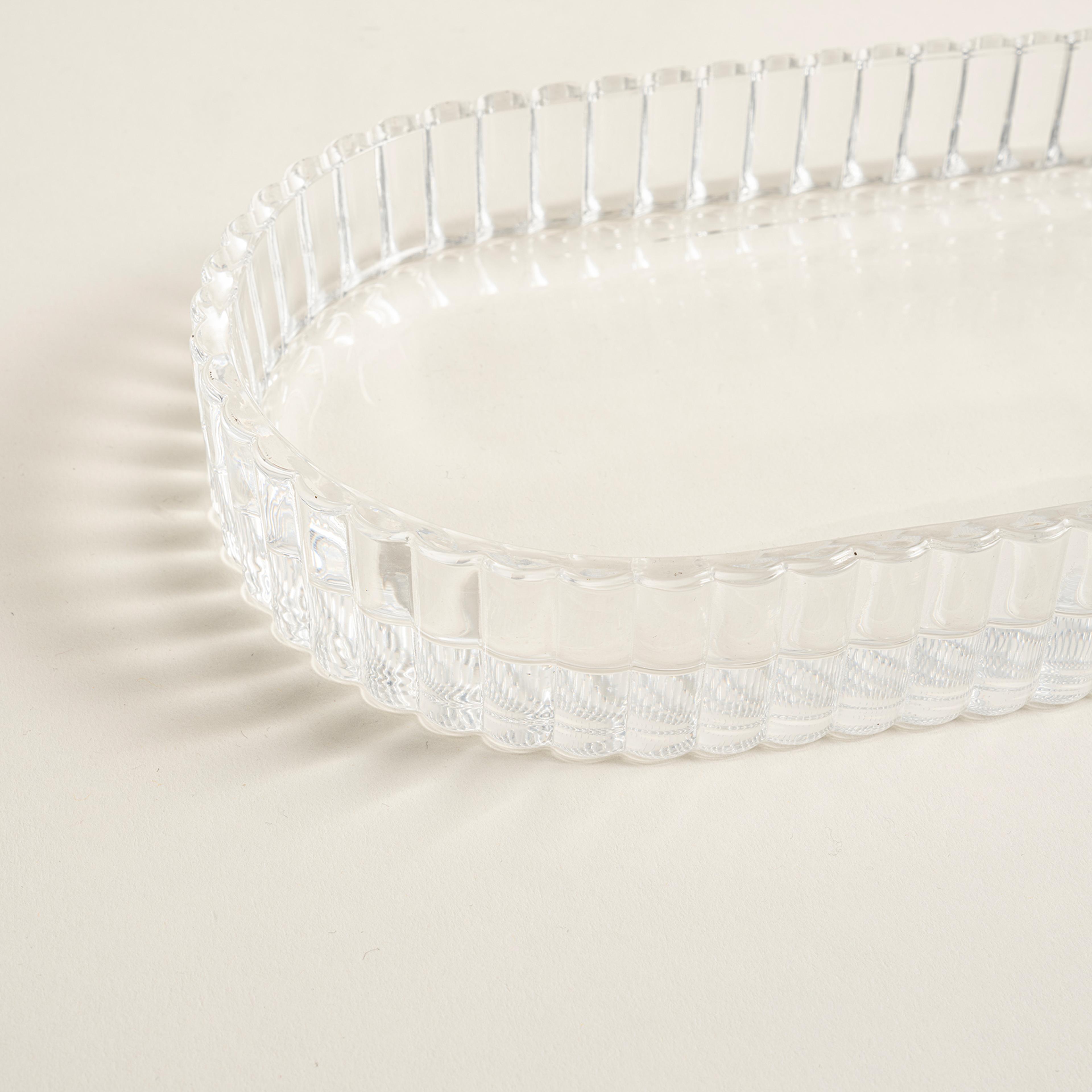 1 Cam Tepsi 22.6x12.8x3.3 Cm Şeffaf