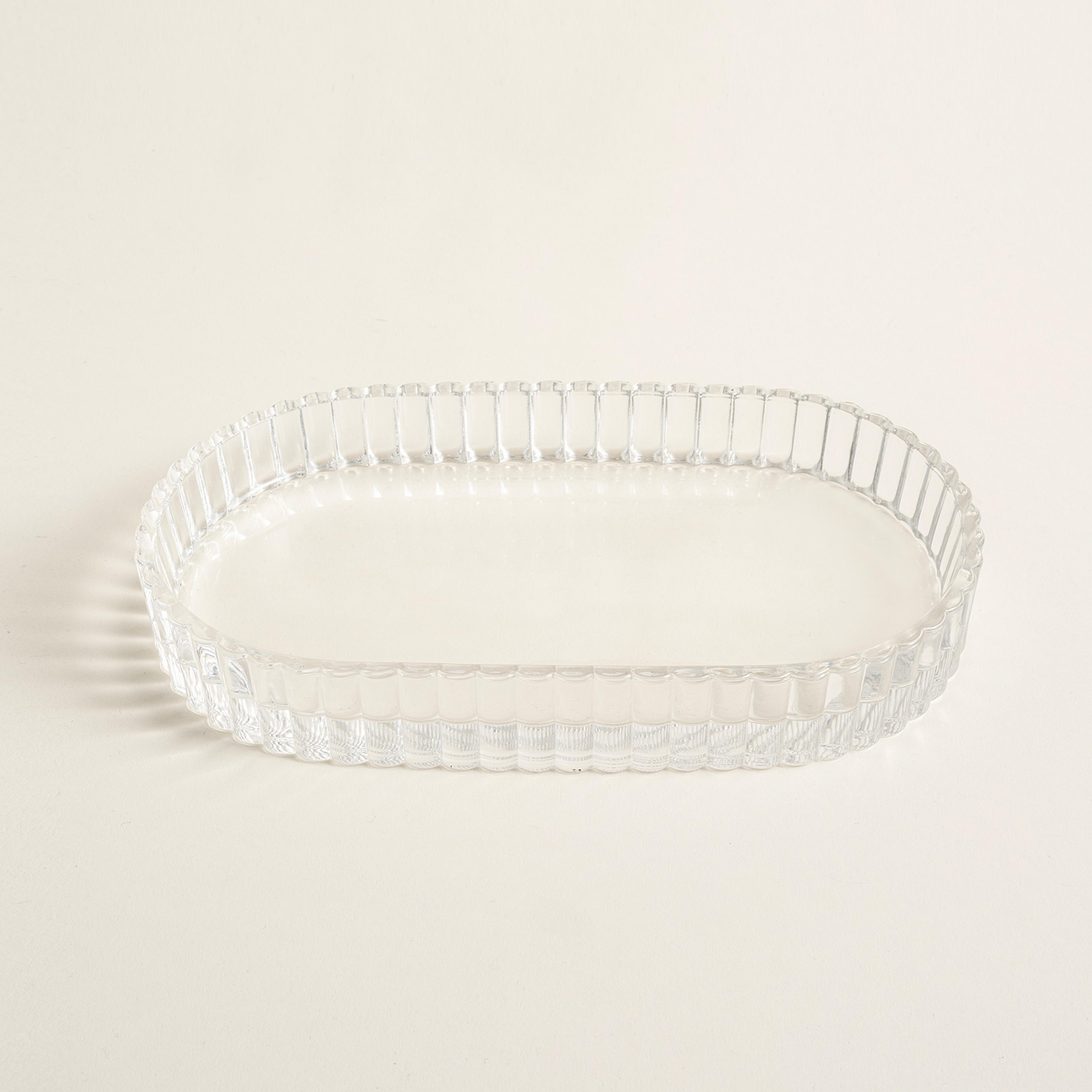 1 Cam Tepsi 22.6x12.8x3.3 Cm Şeffaf