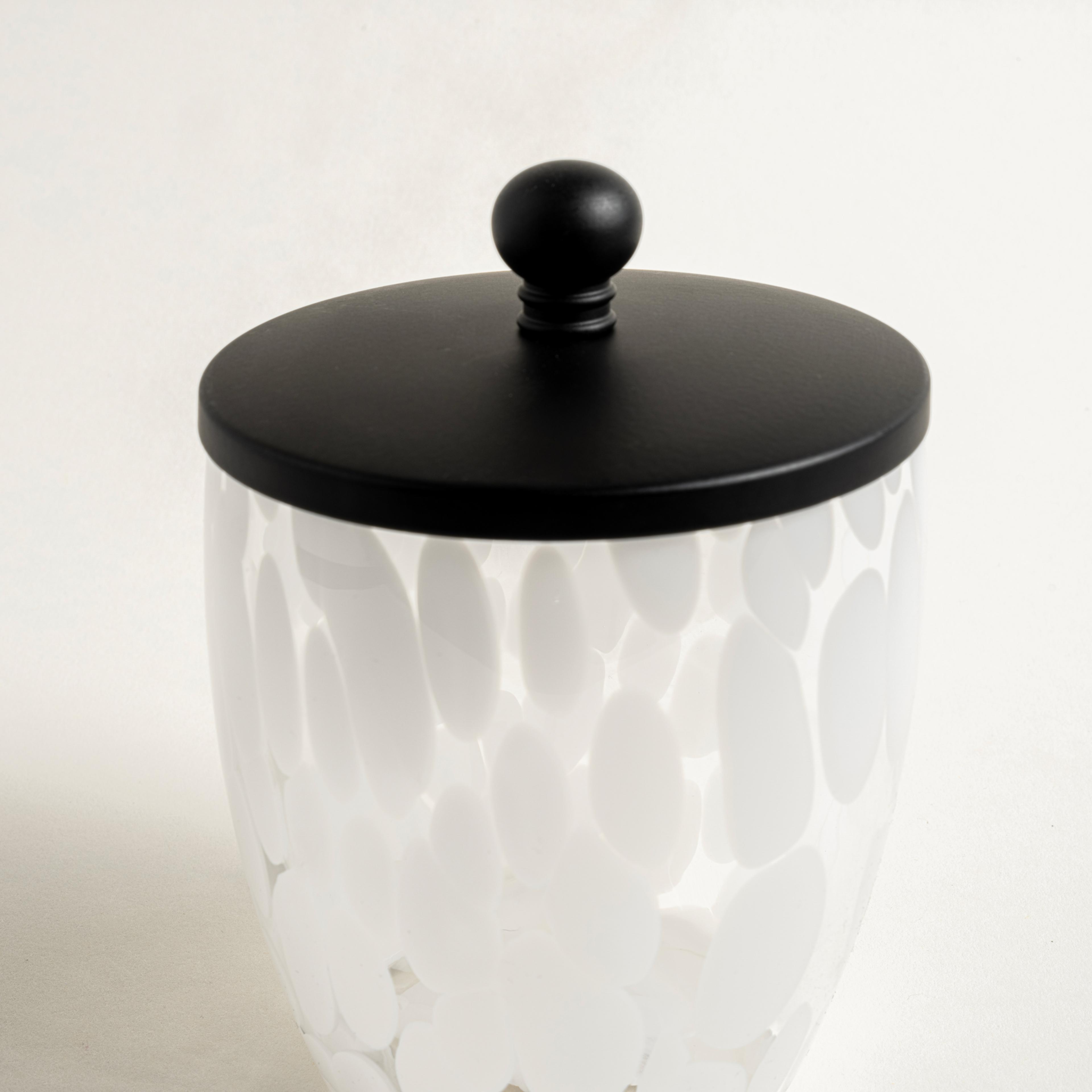 Wuyı Cam Pamukluk 9,6x9,6x13,8 Cm Beyaz