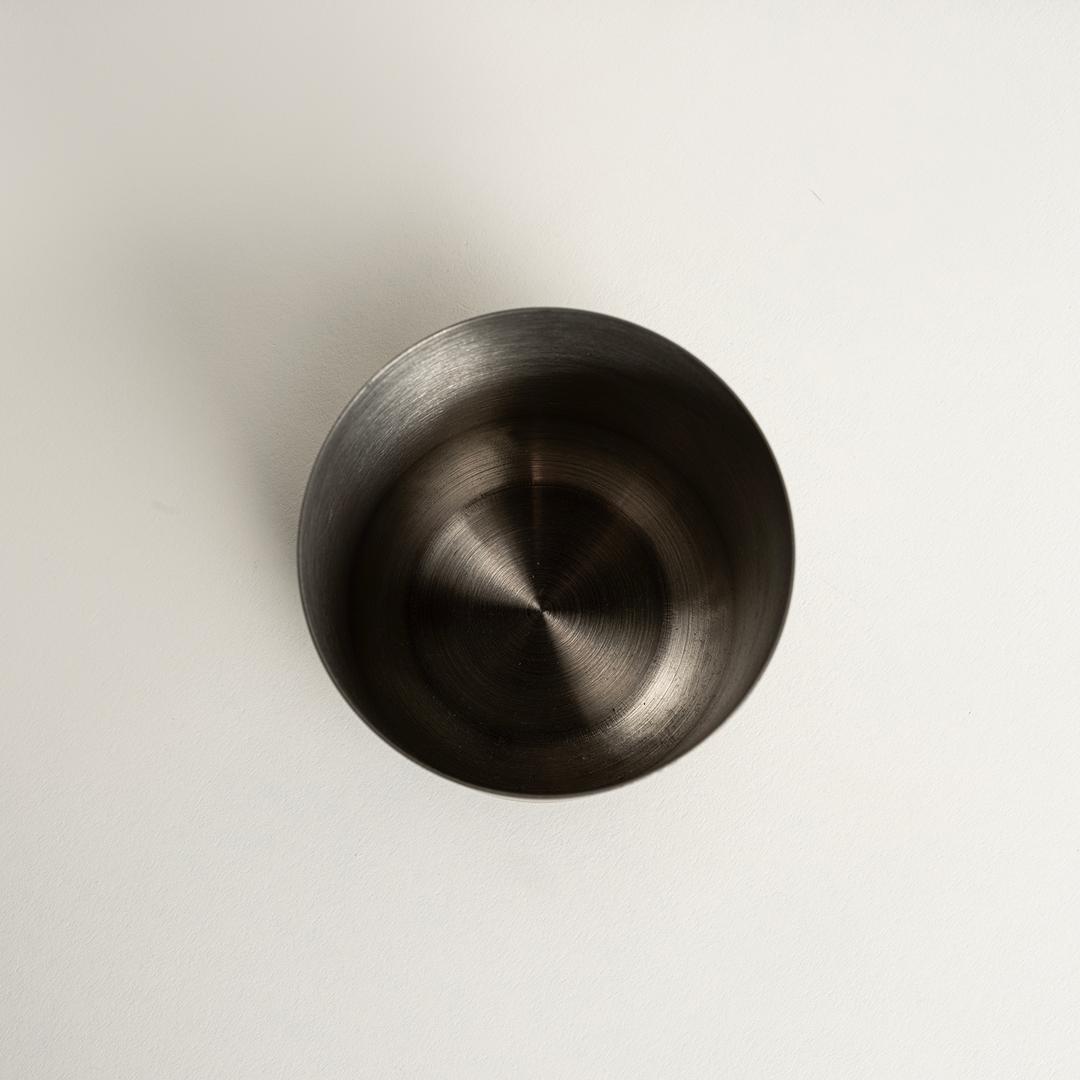 Wuyı Paslanmaz Çelik Diş Fırçalık 7.7x7.7x10.8 Cm Mat Siyah