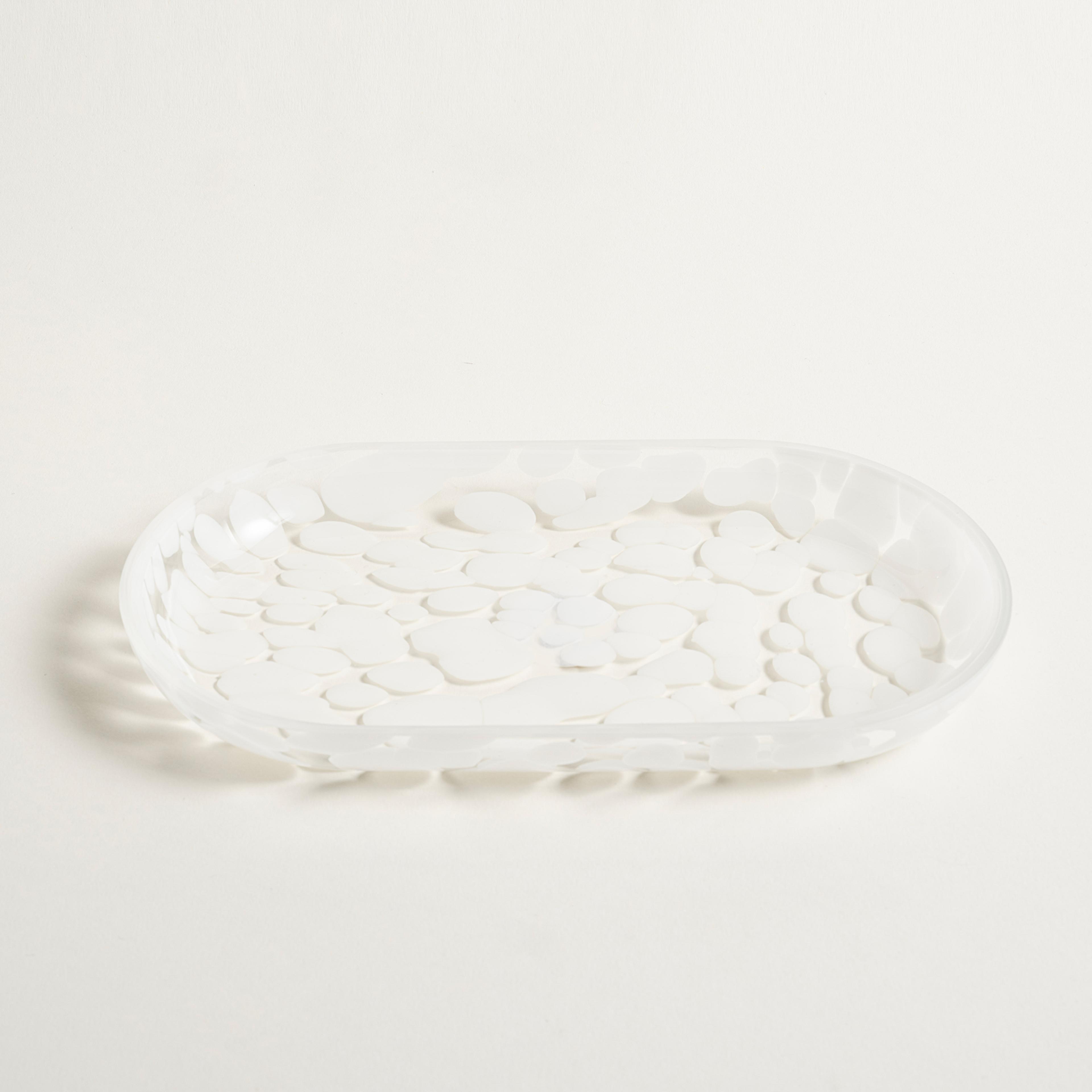 Wuyı Cam Tepsi 25.5x13.8x2.5 Cm Beyaz