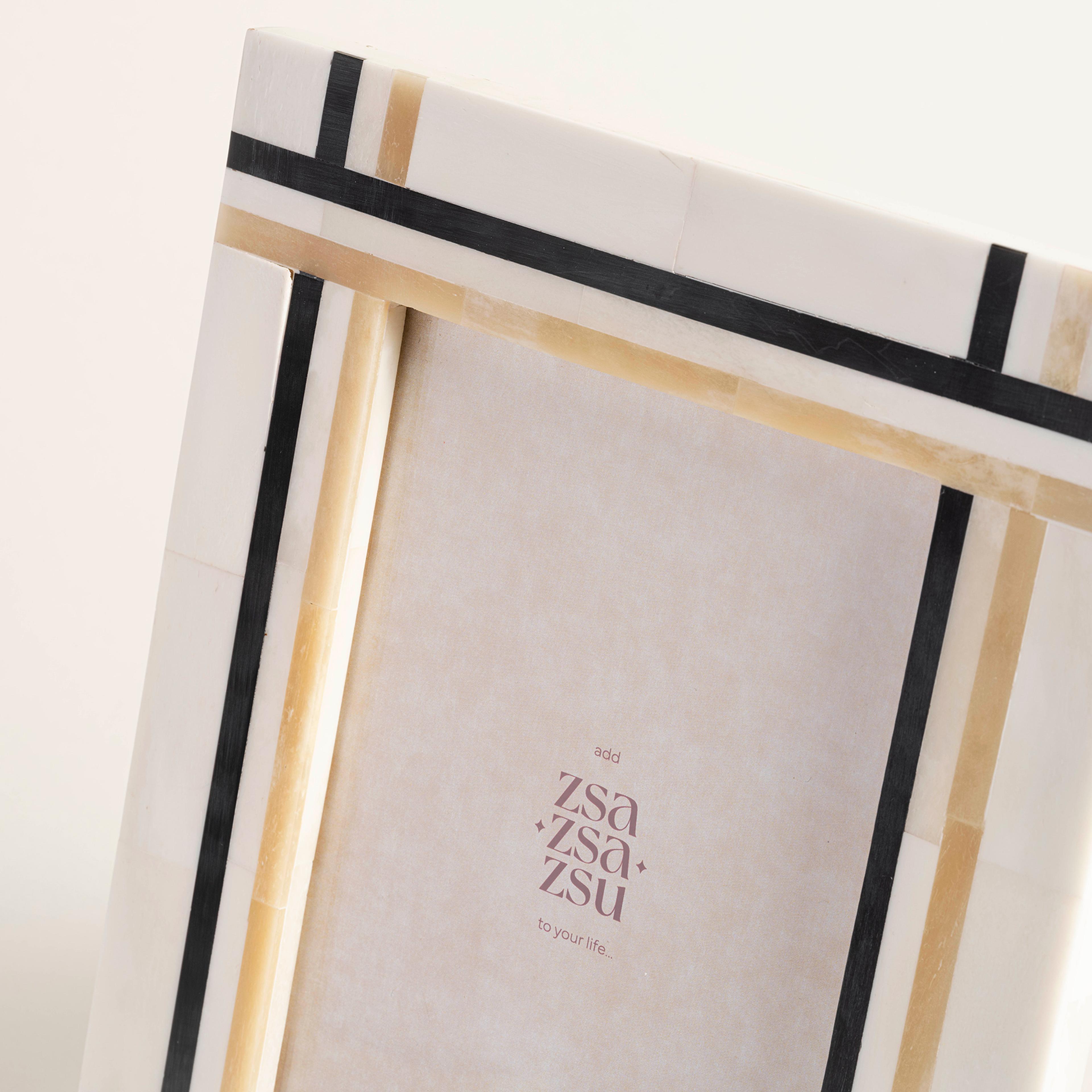 Jewar Kemik - Reçine - Mdf Çerçeve 18.8x24x2 Cm Bej