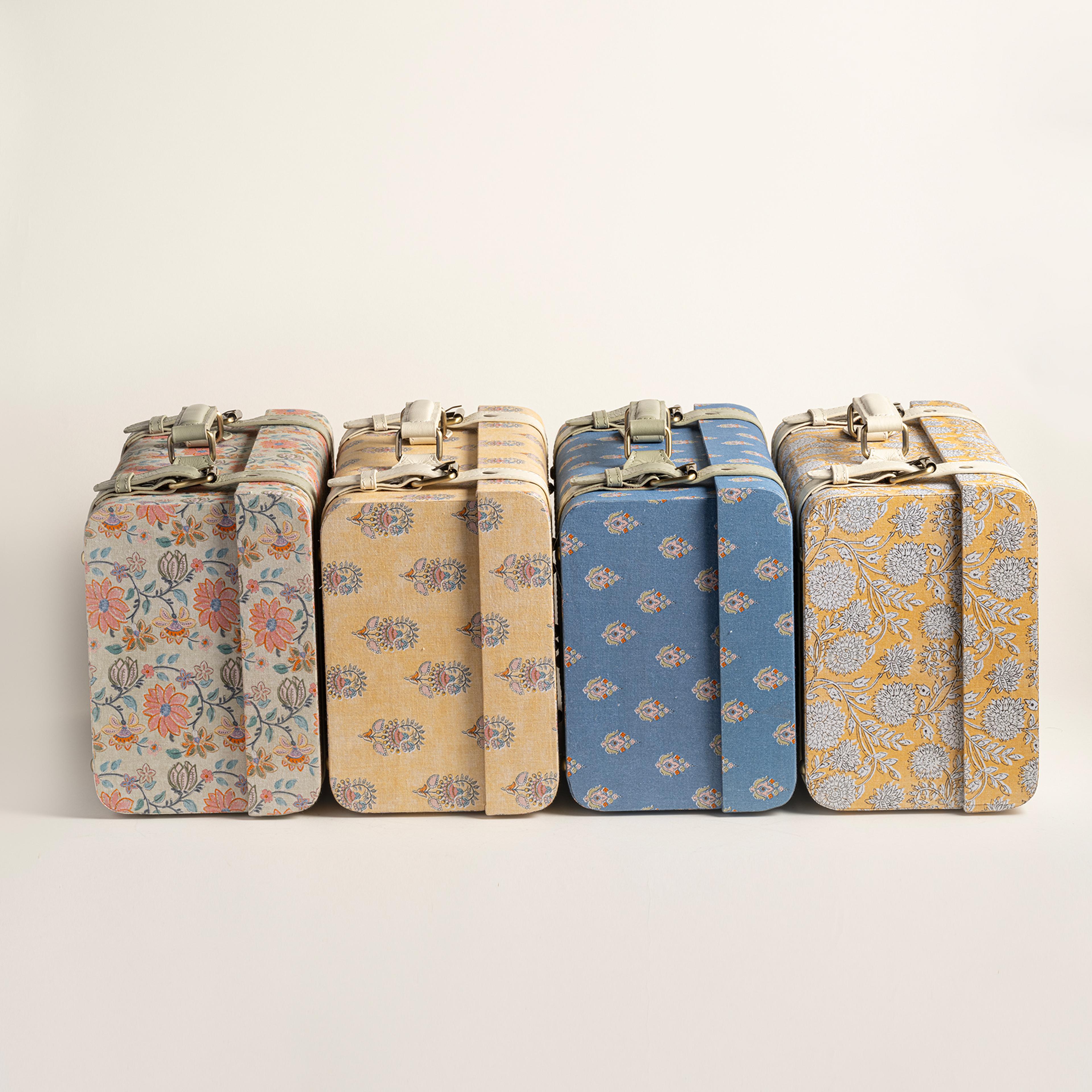 Noıda Pamuk Dekoratif Kutu 37.50x23.50x16.50 Cm Yeşil