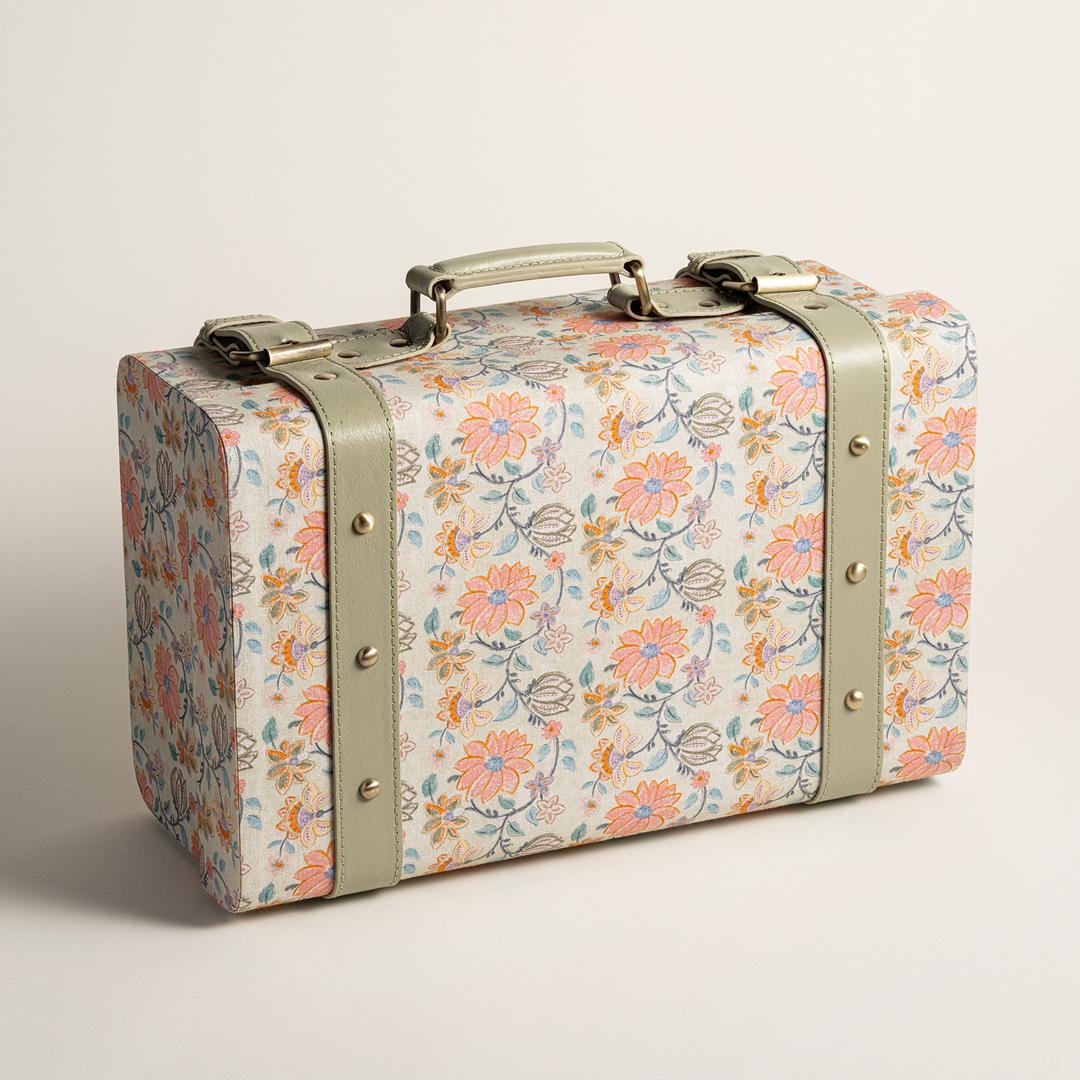 Noıda Pamuk Dekoratif Kutu 37.50x23.50x16.50 Cm Yeşil